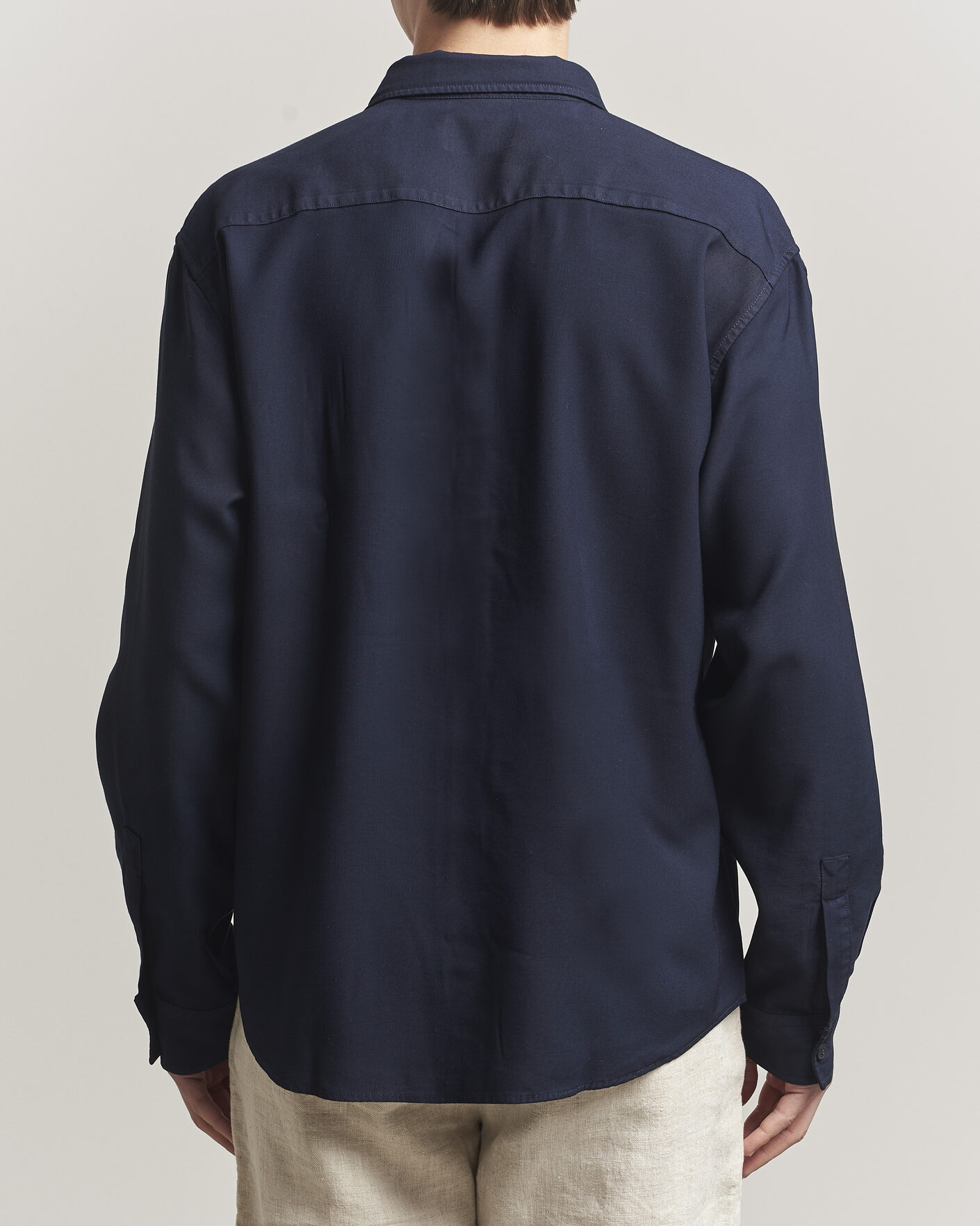 Homme | Chemises | NN07 | Deon Tencel Shirt Navy Blue