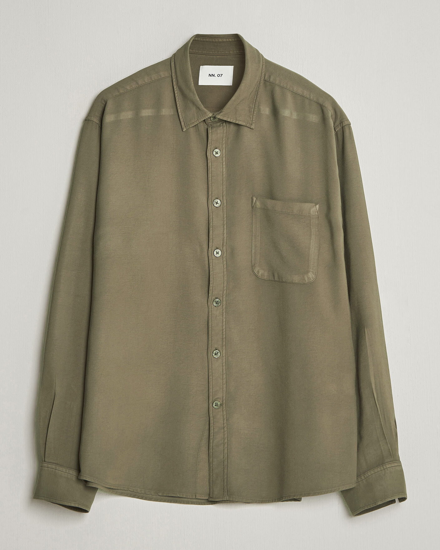 Homme | Chemises | NN07 | Deon Tencel Shirt Capers Green