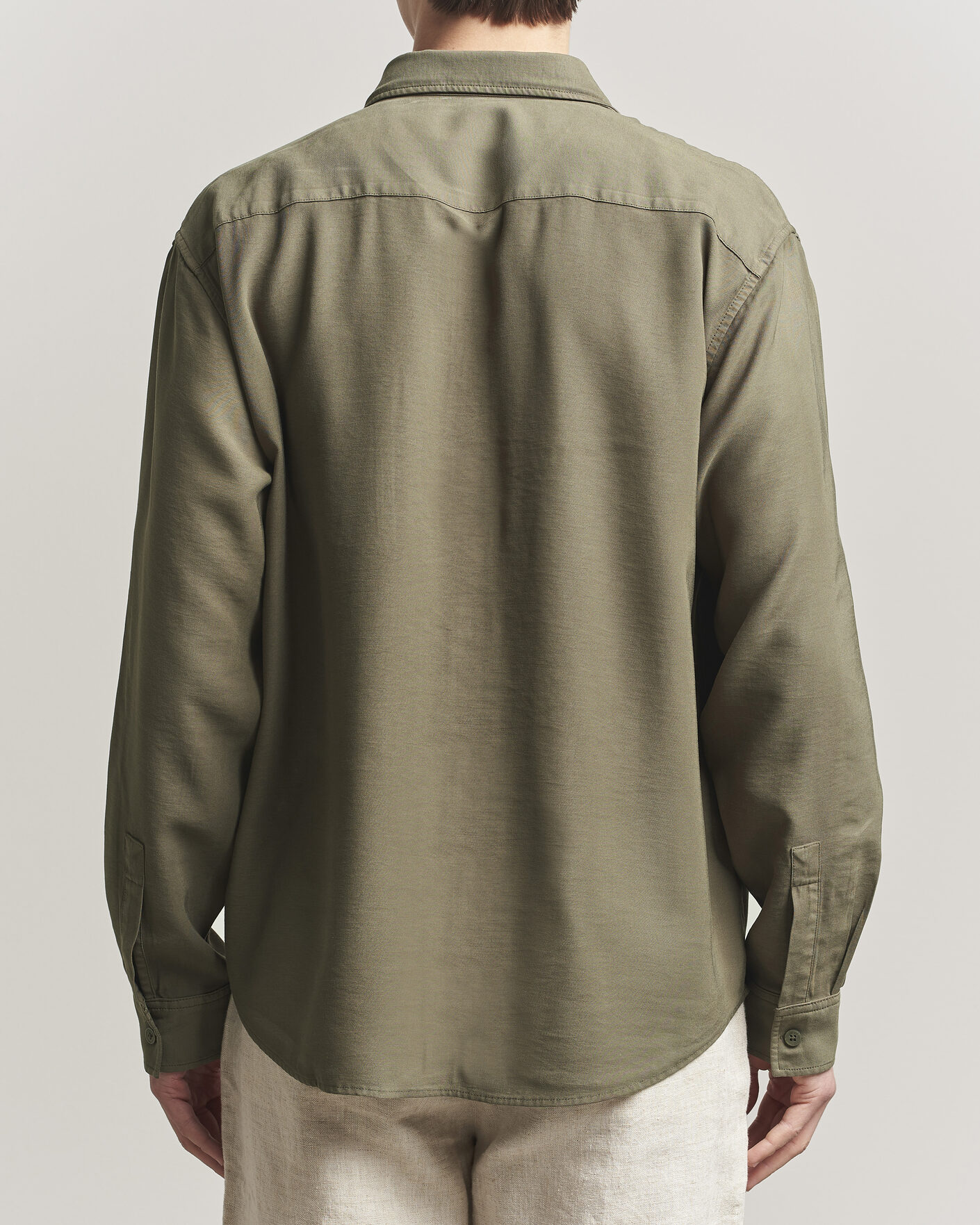 Homme | Chemises | NN07 | Deon Tencel Shirt Capers Green