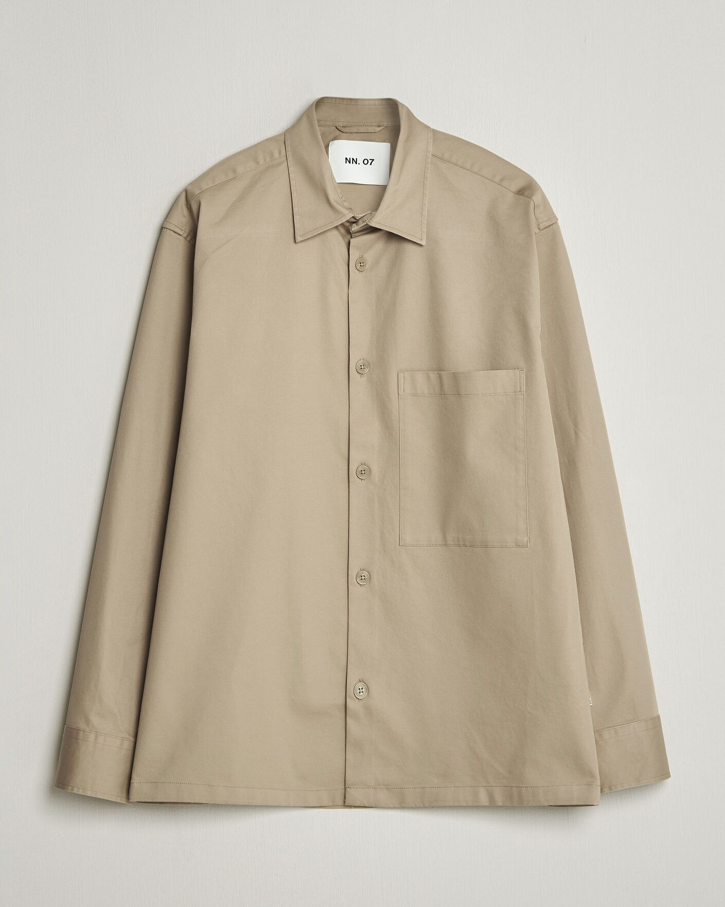 Homme | Chemises | NN07 | Freddy Cotton Overshirt Desert Khaki