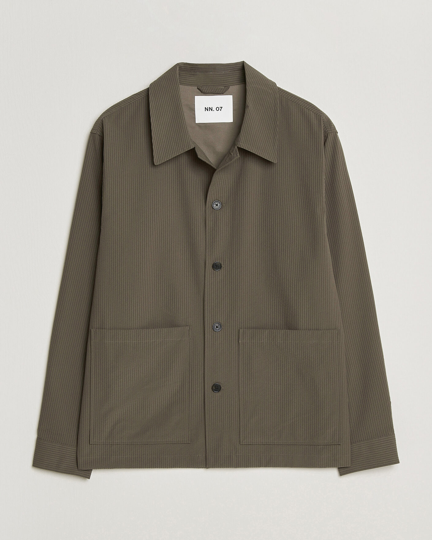Homme | Chemises | NN07 | Blaze Seersucker Overshirt Mable Husk