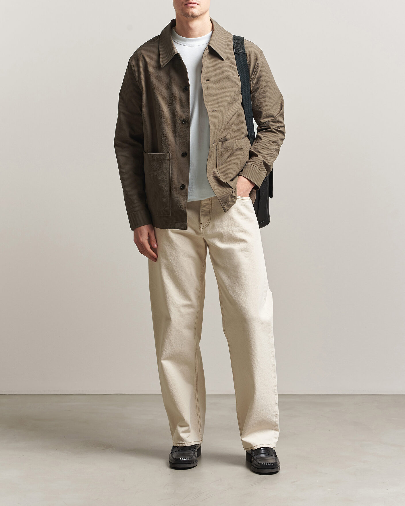 Homme | Chemises | NN07 | Blaze Seersucker Overshirt Mable Husk