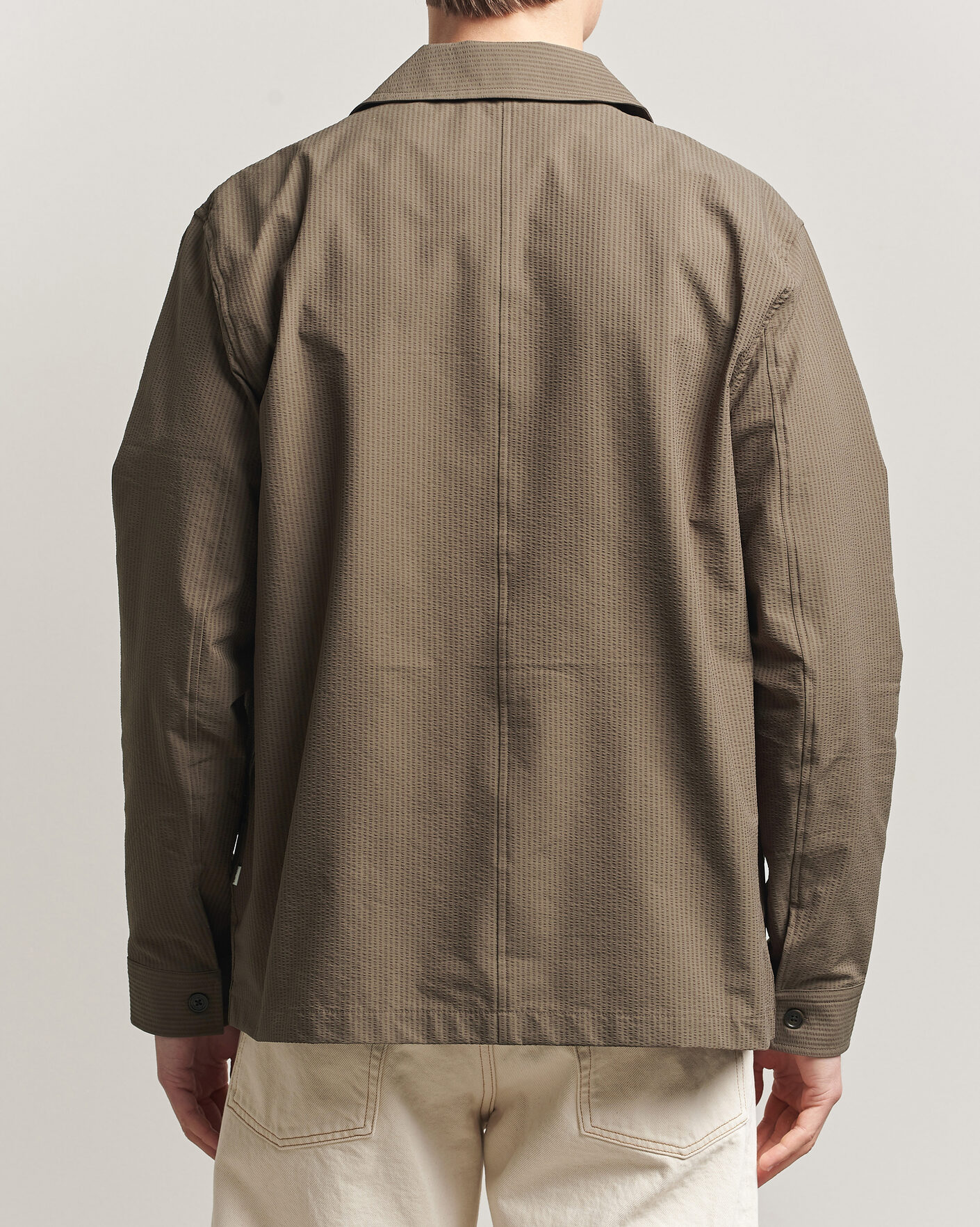 Homme | Chemises | NN07 | Blaze Seersucker Overshirt Mable Husk