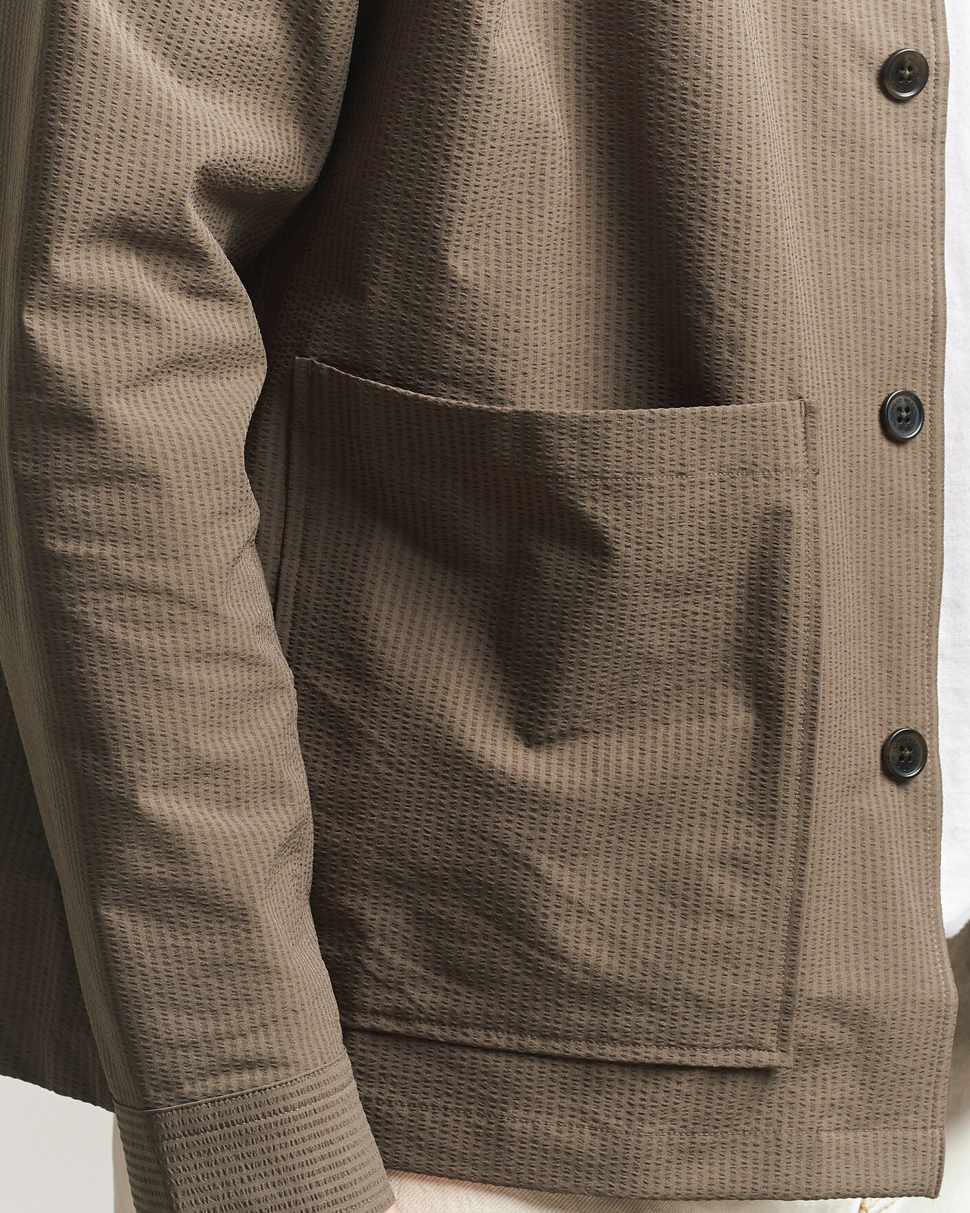 Homme | Chemises | NN07 | Blaze Seersucker Overshirt Mable Husk