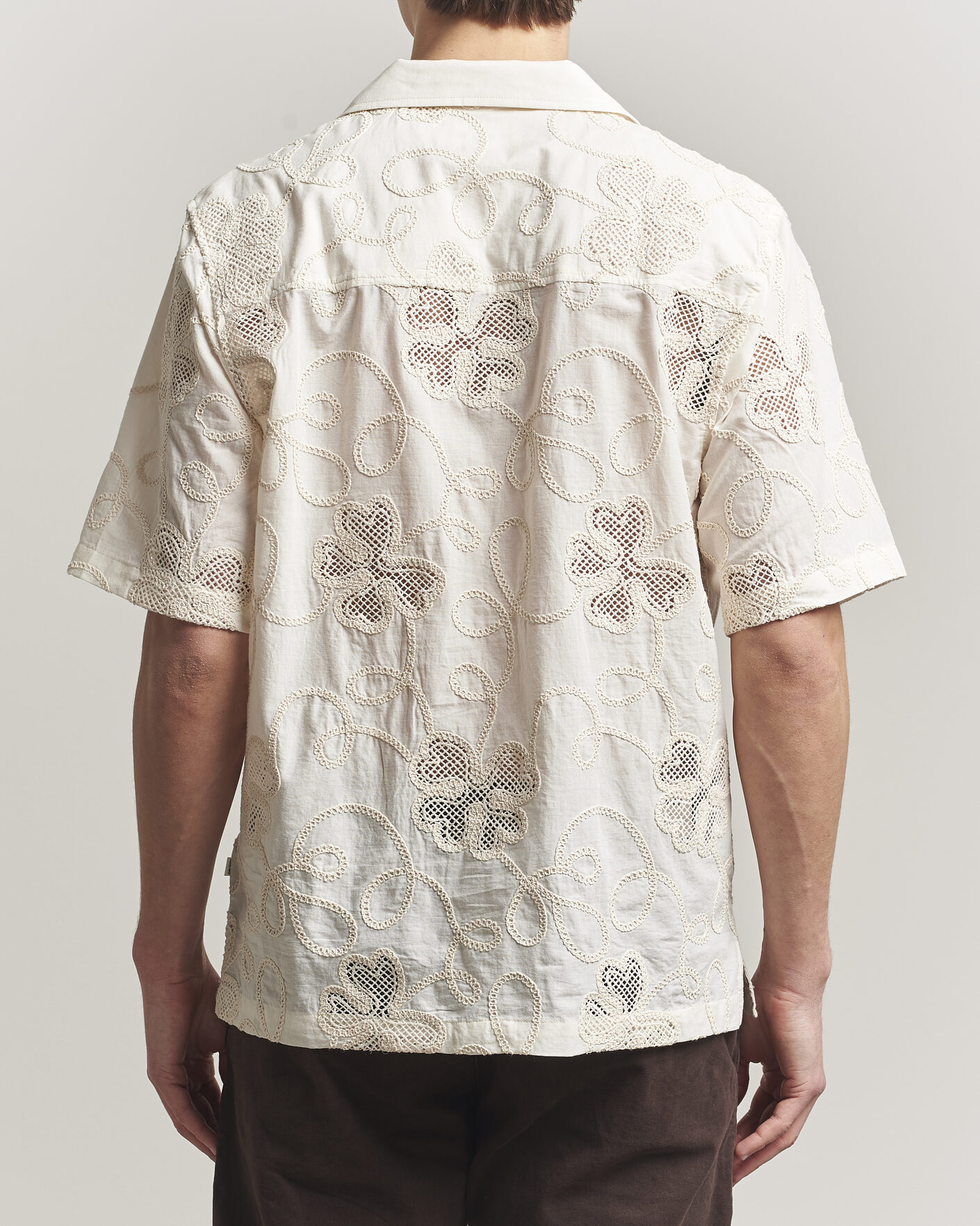 Homme | Chemises | NN07 | Ben Flower Shirt Ivory