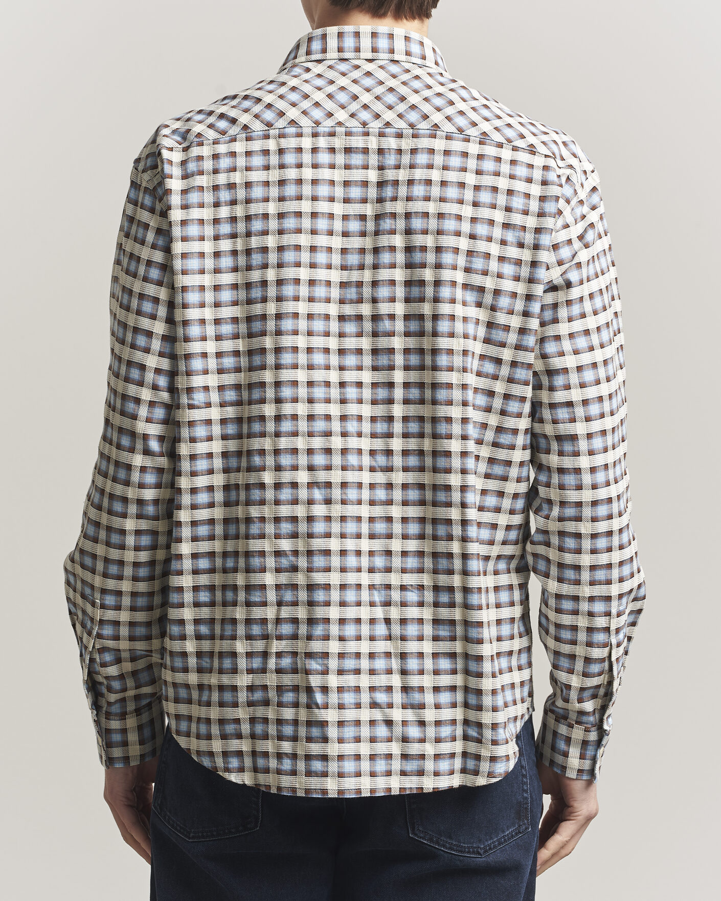 Homme | Chemises | NN07 | Deon Checked Shirt Blue