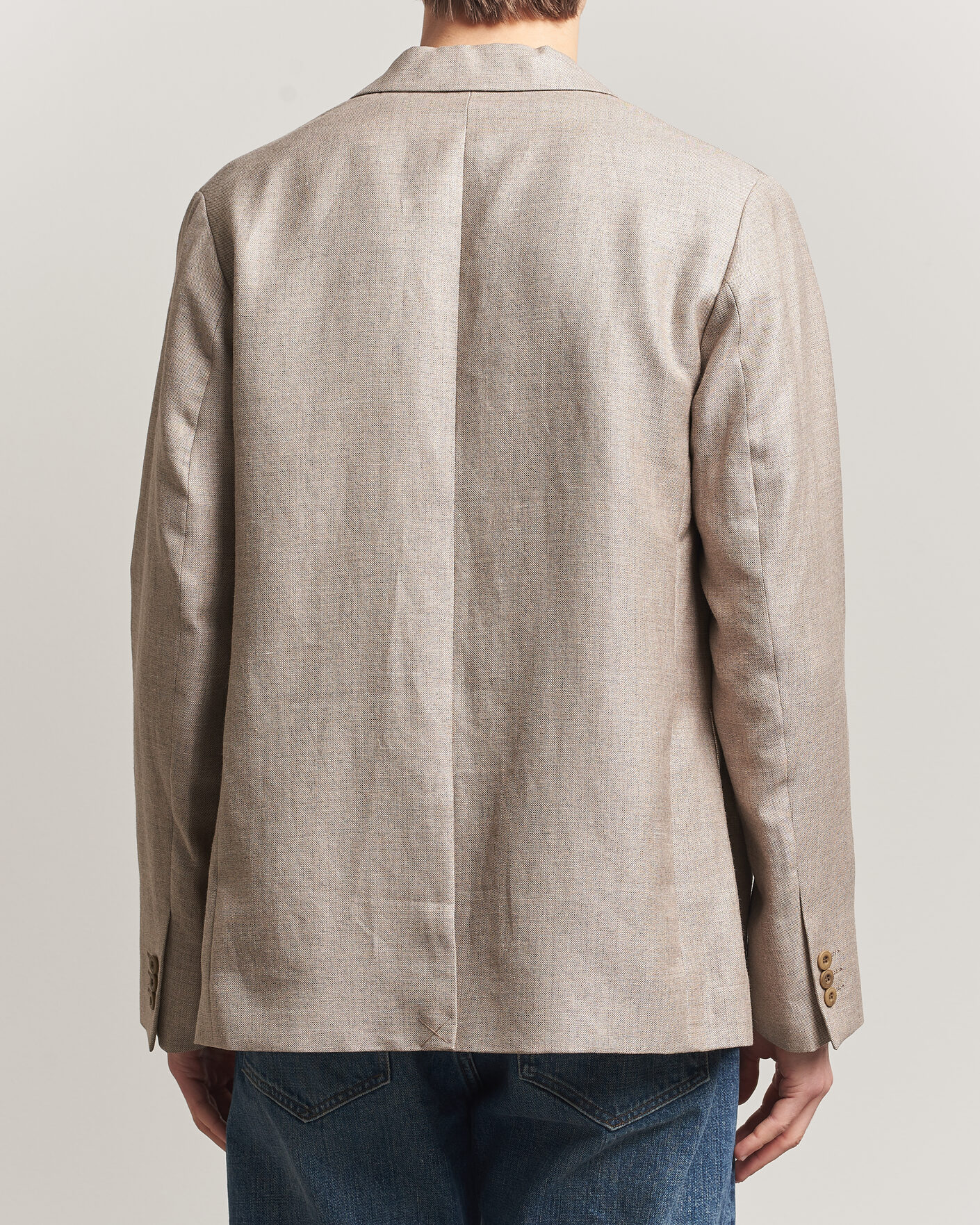 Homme | Blazers | NN07 | Jordin Linen/Wool Double Breasted Blazer Khaki Melange