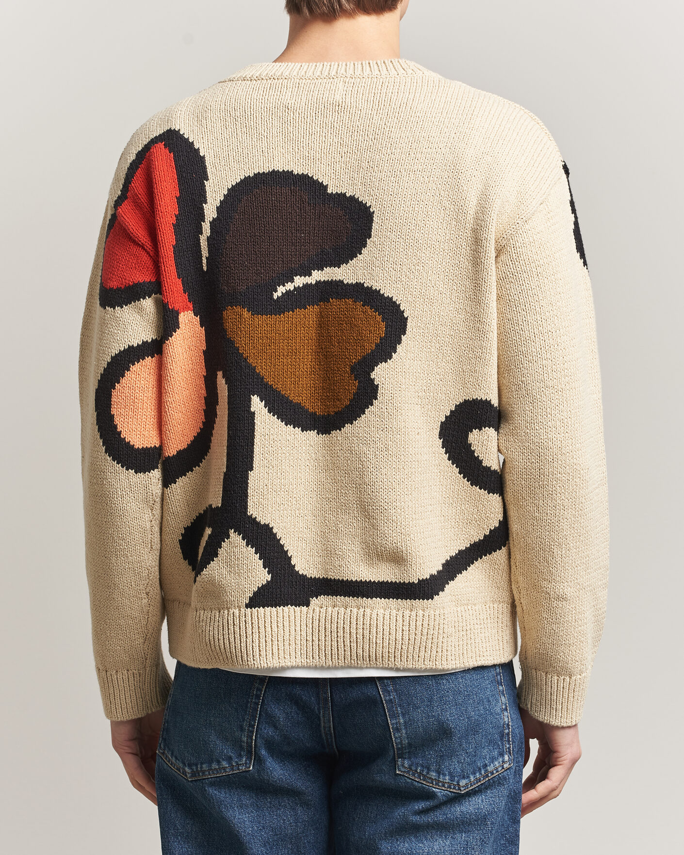 Homme | Pulls Et Tricots | NN07 | Todd Printed Flower Sweater Ecru Multi