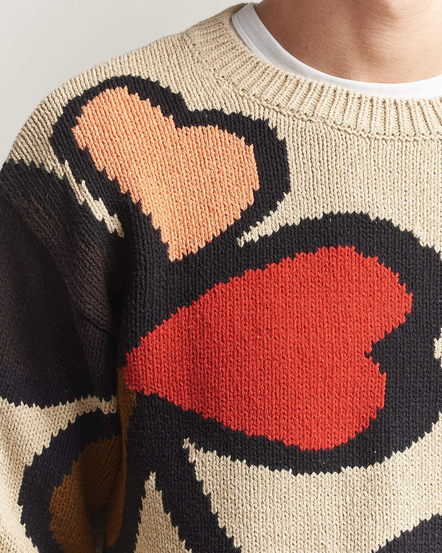 Homme | Pulls Et Tricots | NN07 | Todd Printed Flower Sweater Ecru Multi