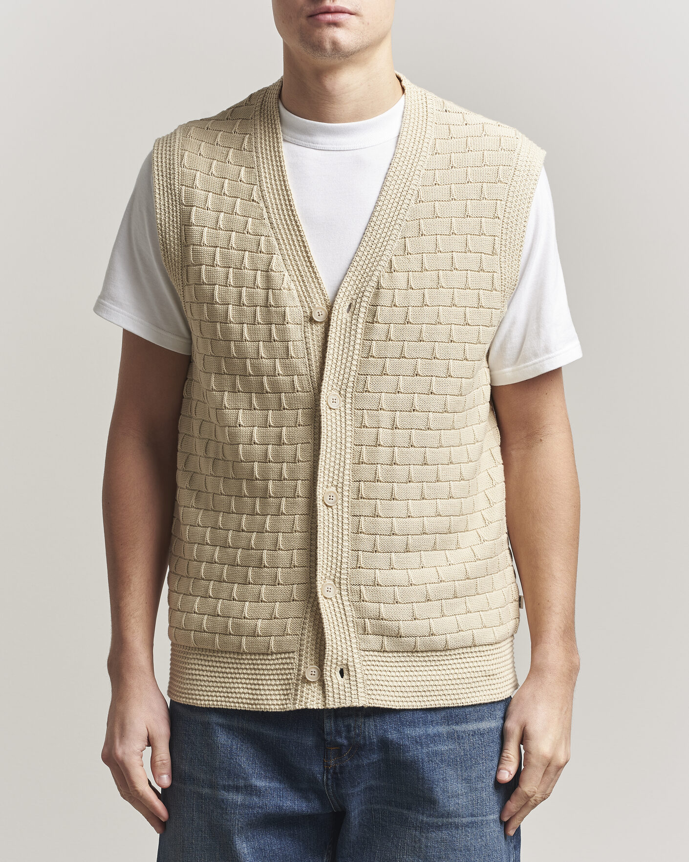 Homme | Pulls Et Tricots | NN07 | Reece Knitted Vest Ecru