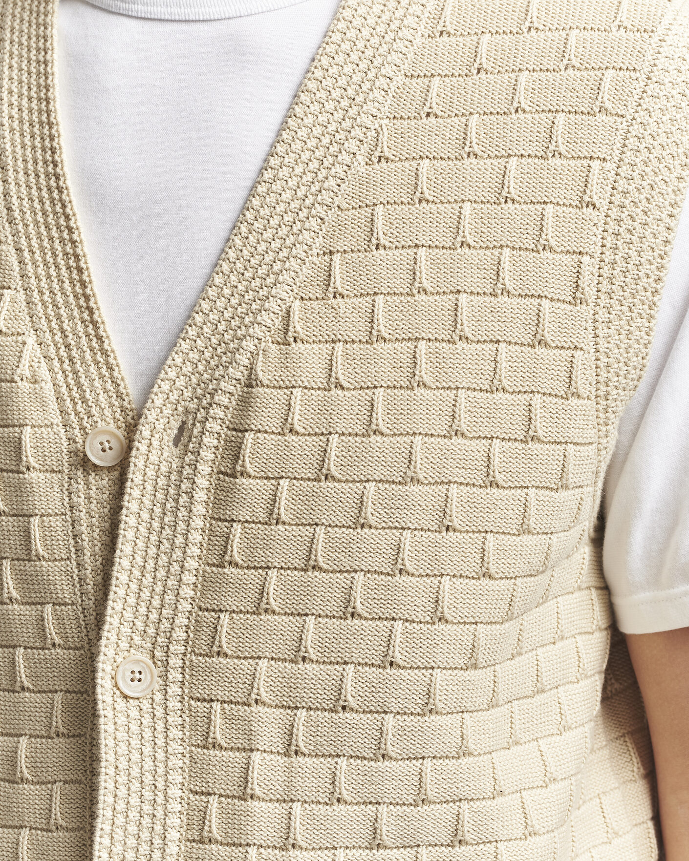 Homme | Pulls Et Tricots | NN07 | Reece Knitted Vest Ecru