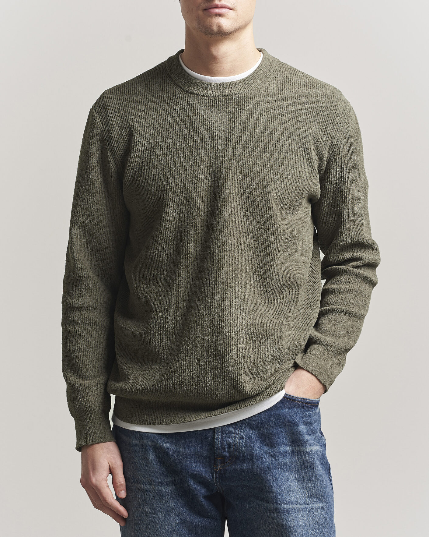 Homme | Pulls Et Tricots | NN07 | Danny Knitted Sweater Capers Green