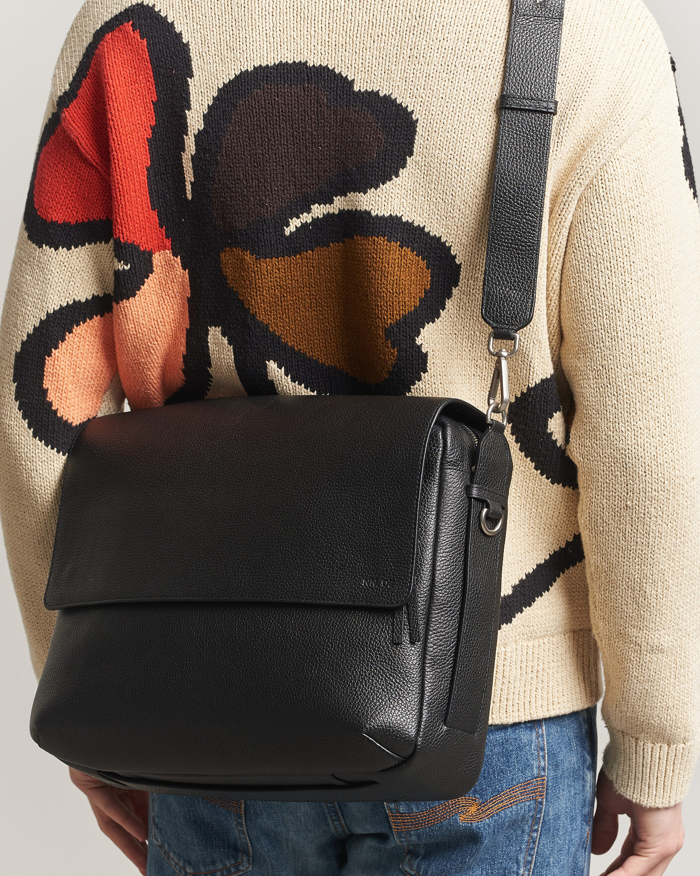 Homme | Sacs | NN07 | Port Satchel Grained Leather Briefcase Black