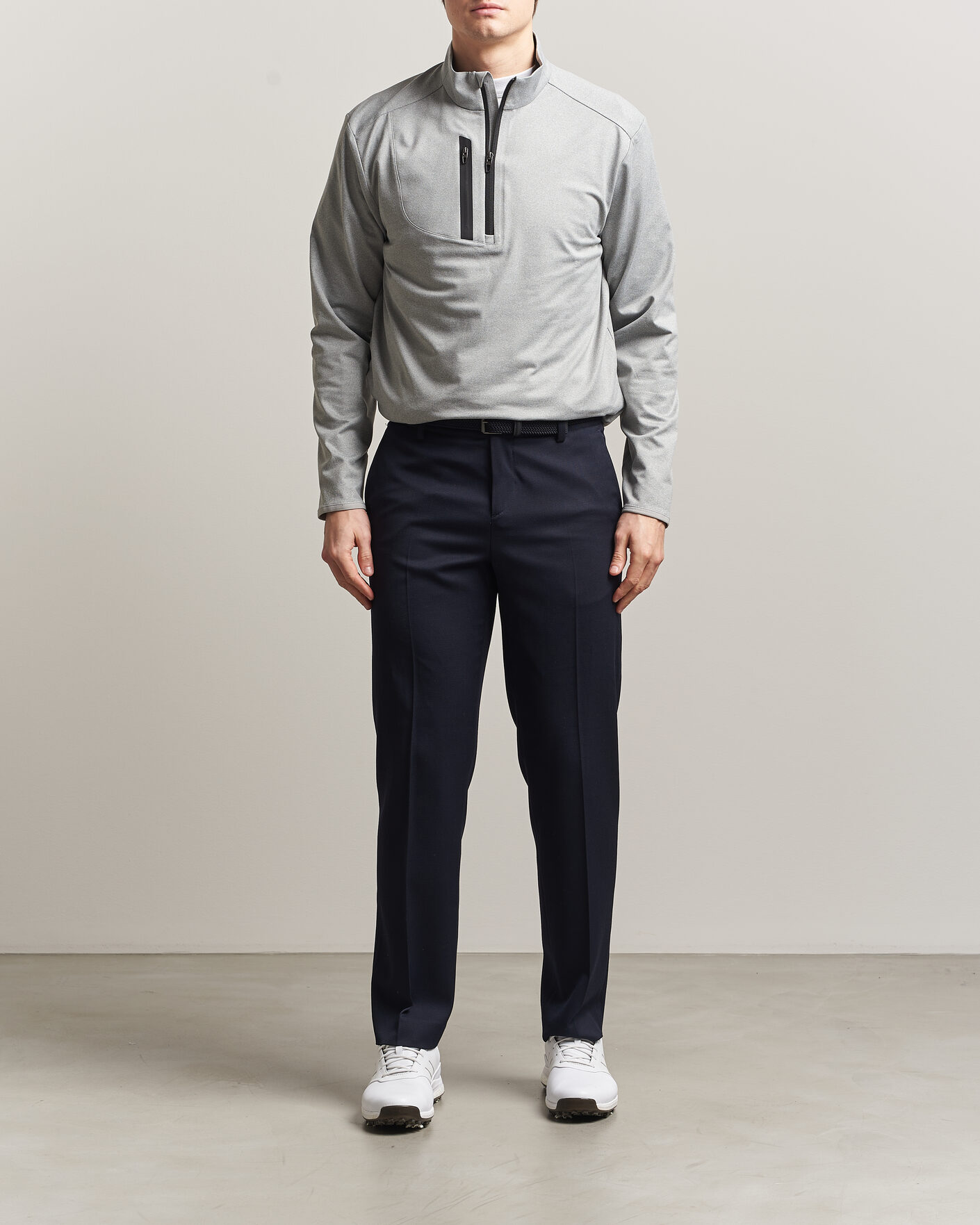 Homme | Vêtements de golf | RLX Ralph Lauren | Luxury Jersey Half Zip Andover Heather