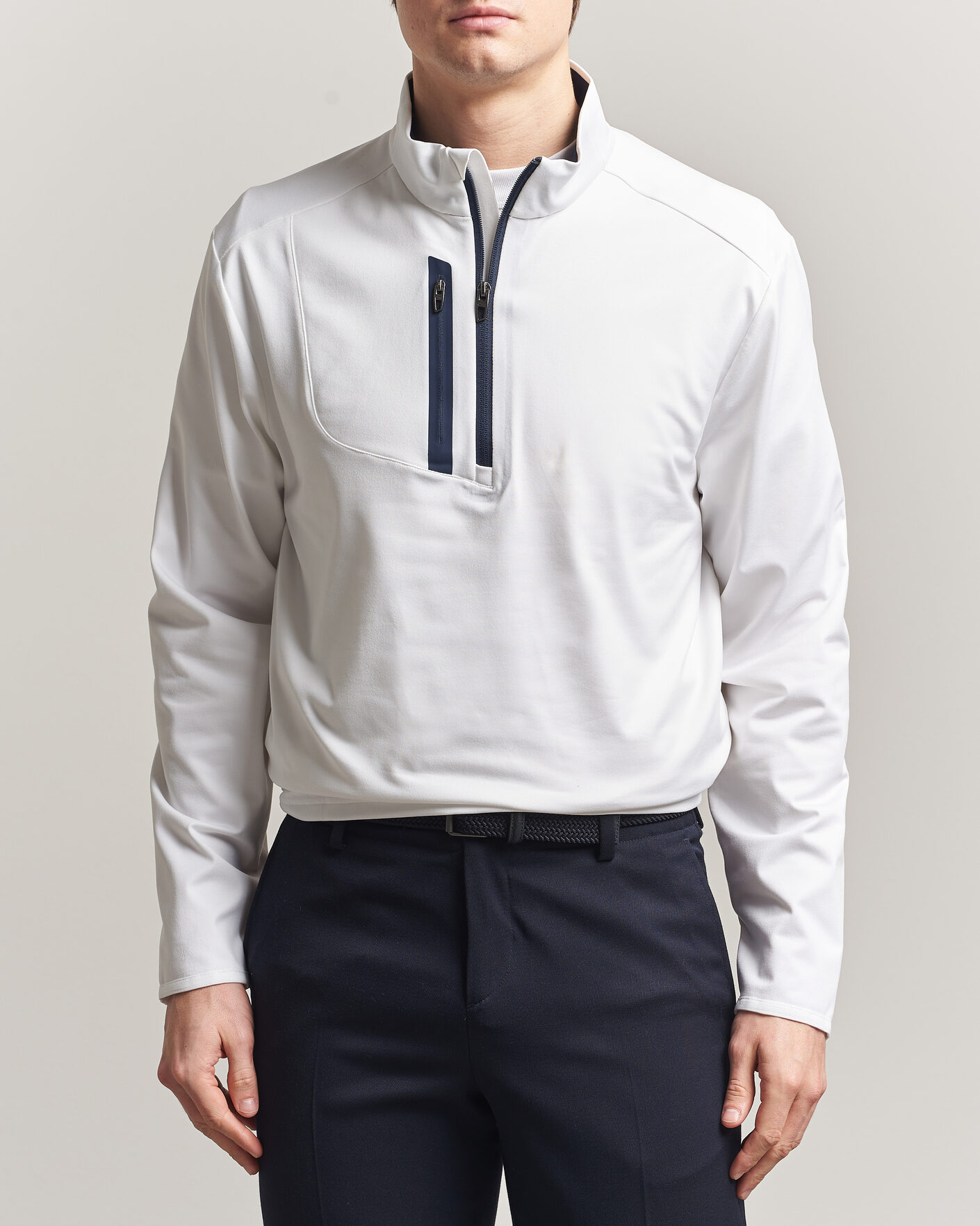 Homme | Vêtements de golf | RLX Ralph Lauren | Luxury Jersey Half Zip Ceramic White