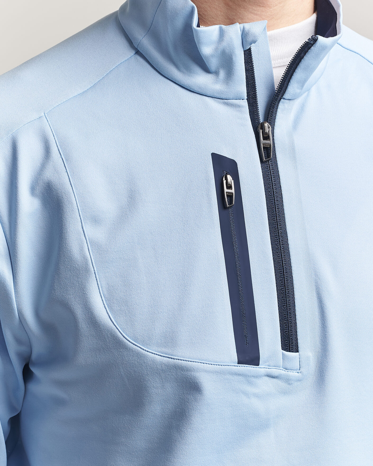 Homme | Vêtements de golf | RLX Ralph Lauren | Luxury Jersey Half Zip Office Blue