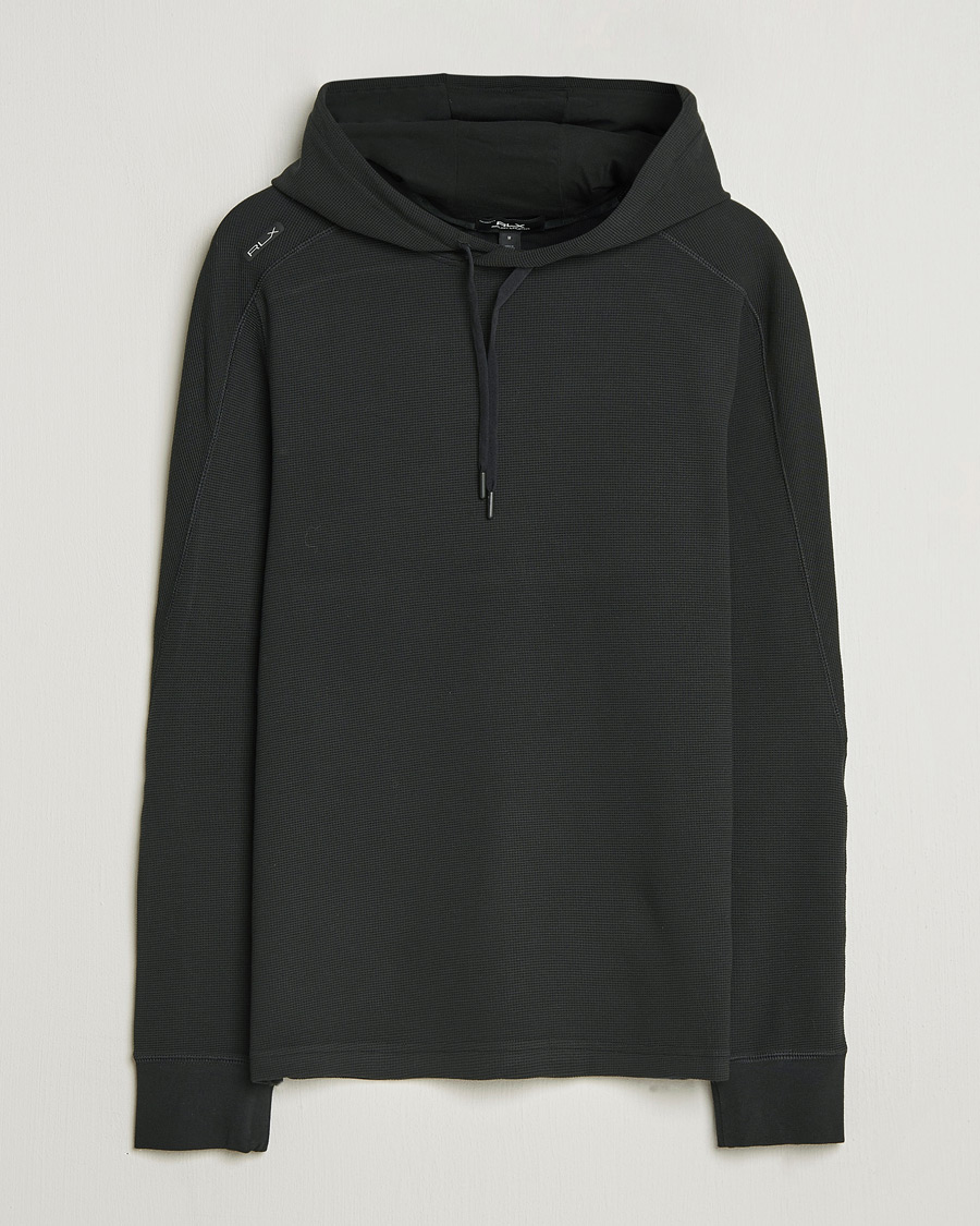 Homme | Pulls Et Tricots | RLX Ralph Lauren | Tech Waffle Hoodie Polo Black