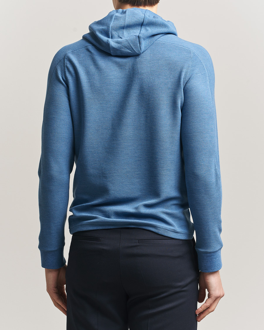 Homme | Pulls Et Tricots | RLX Ralph Lauren | Tech Waffle Hoodie Fog Blue Heather