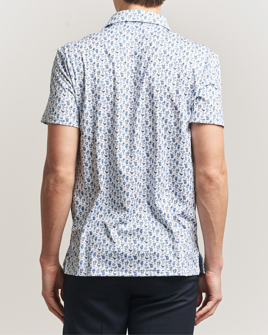Homme | Polos | RLX Ralph Lauren | Airflow Polo Printed Ceramic White Chin