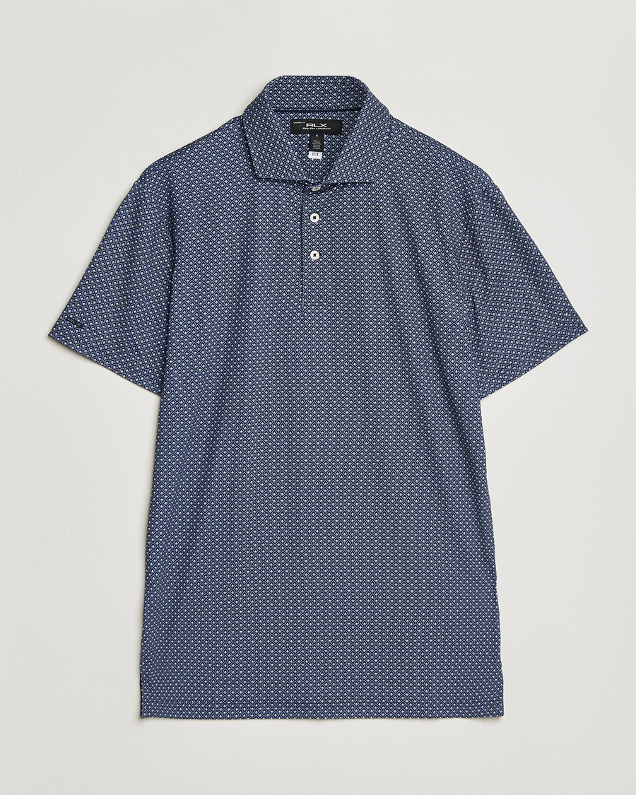 Homme | Polos | RLX Ralph Lauren | Airflow Polo Printed Navy Magnolia Diamond