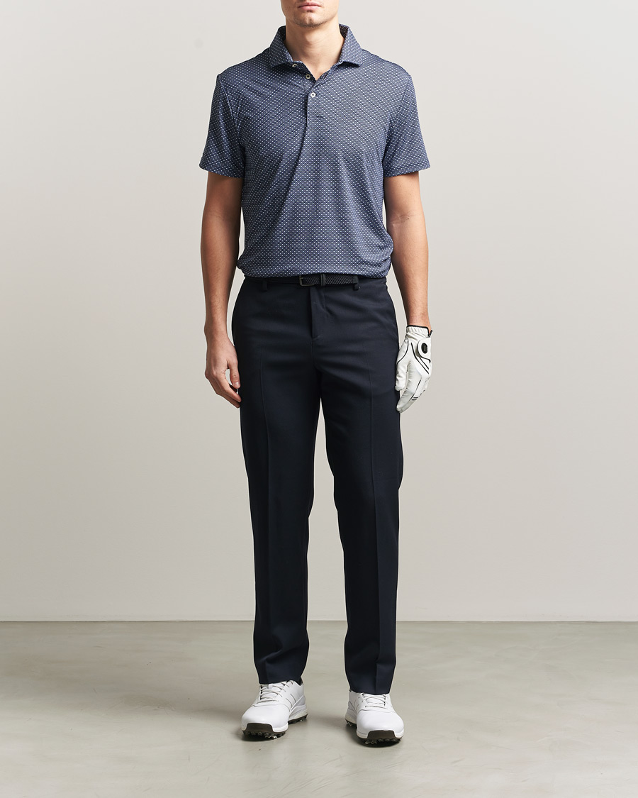 Homme | Polos | RLX Ralph Lauren | Airflow Polo Printed Navy Magnolia Diamond