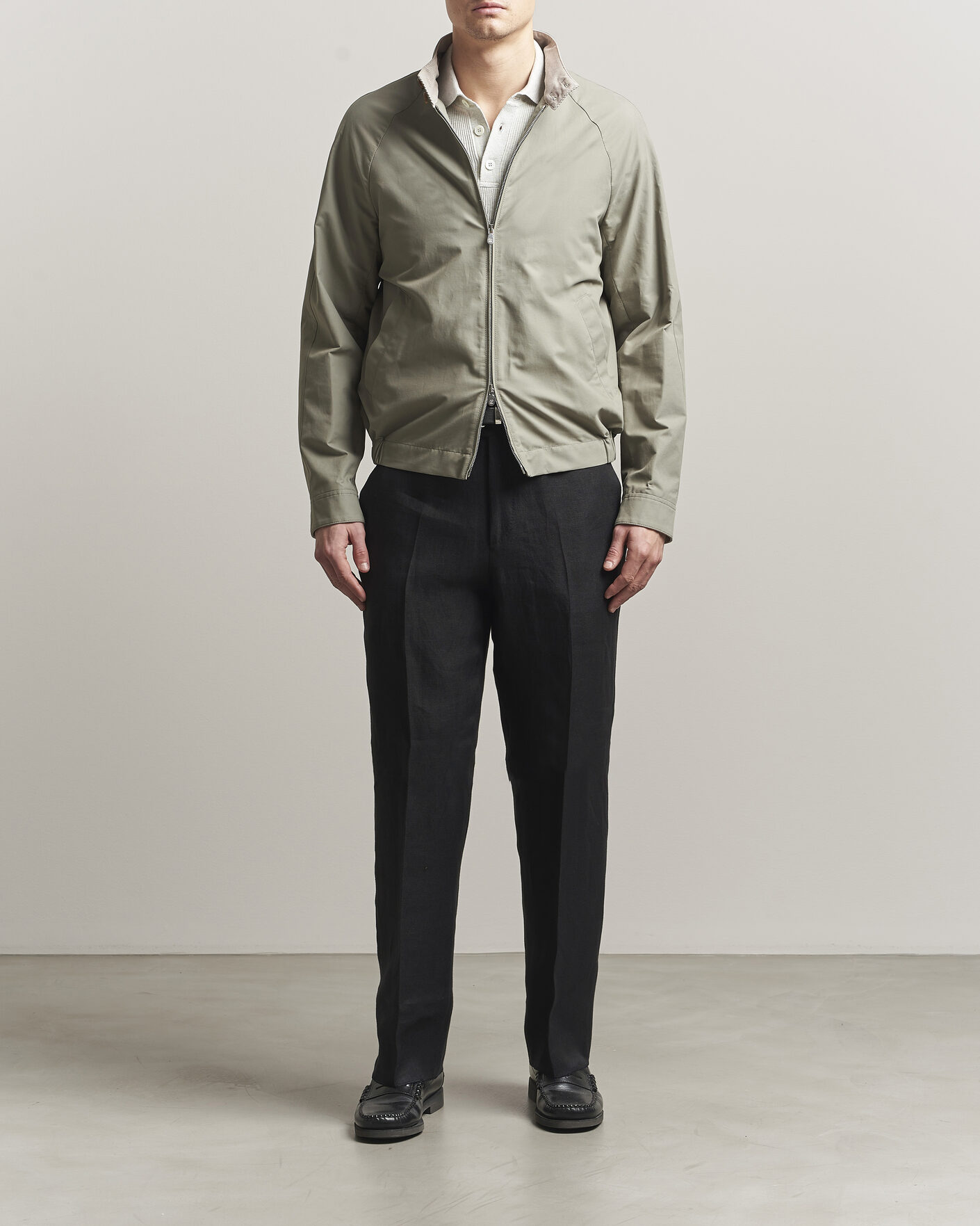 Homme | Manteaux Et Vestes | Brunello Cucinelli | Raglan Harrington Jacket Olive