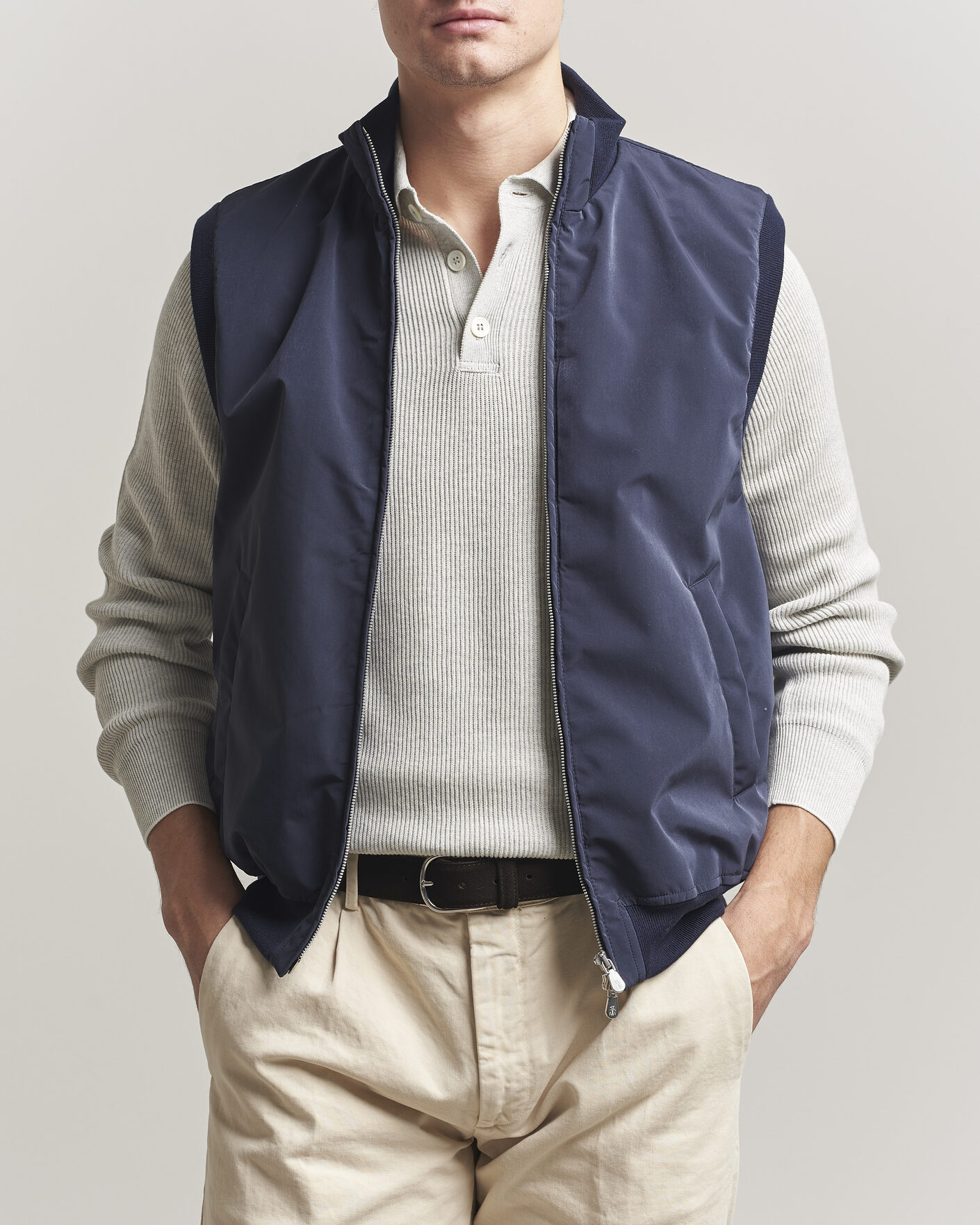 Homme | Gilets | Brunello Cucinelli | Nylon Padded Gilet Navy
