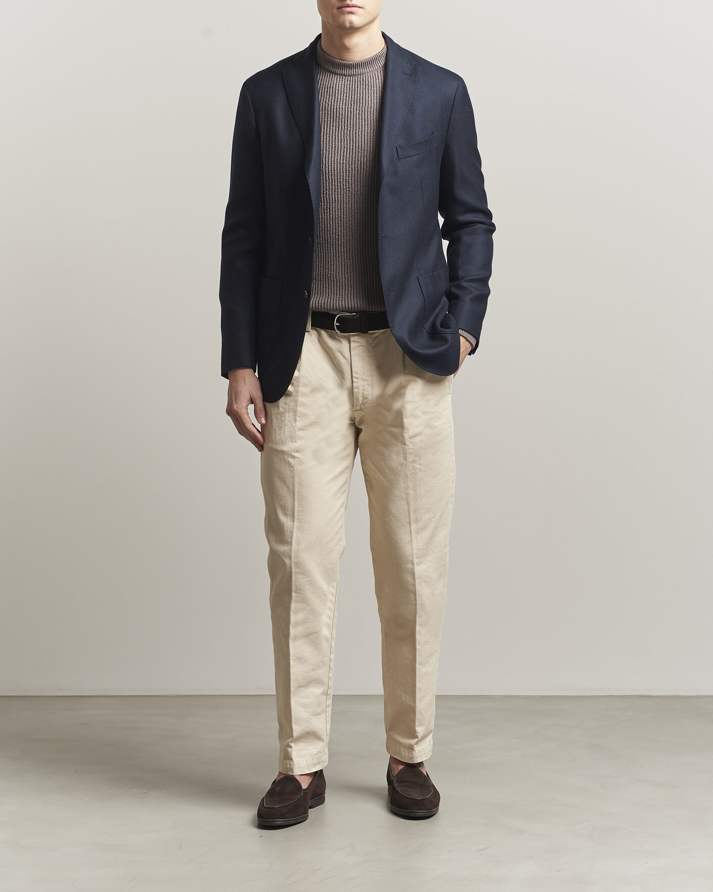Homme | Pulls Et Tricots | Brunello Cucinelli | Heavy Cotton Rib Sweater Light Brown
