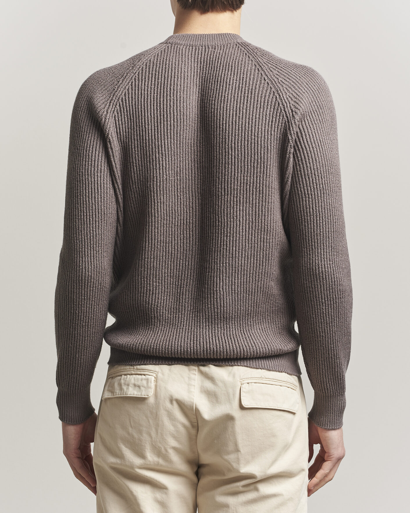 Homme | Pulls Et Tricots | Brunello Cucinelli | Heavy Cotton Rib Sweater Light Brown