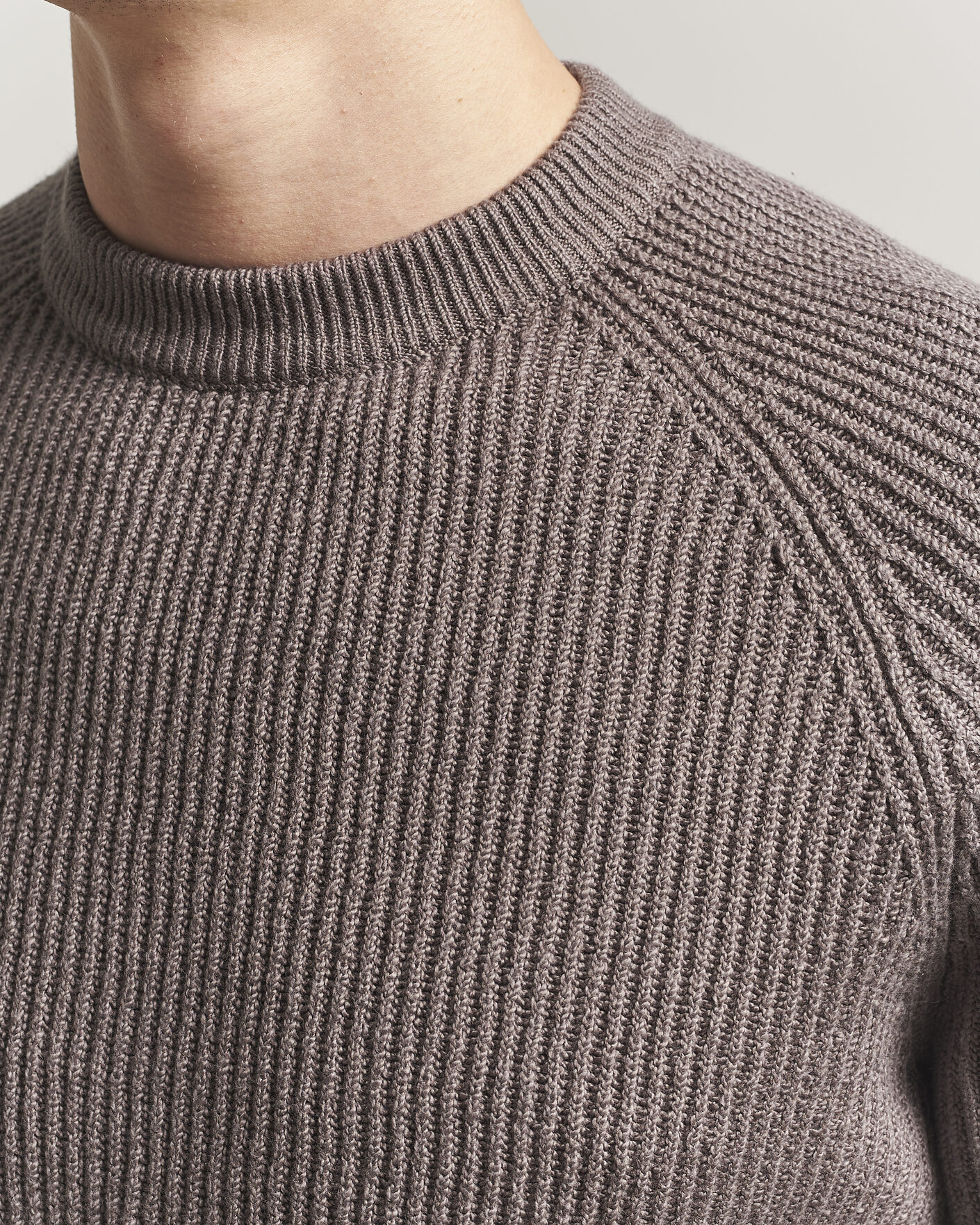 Homme | Pulls Et Tricots | Brunello Cucinelli | Heavy Cotton Rib Sweater Light Brown