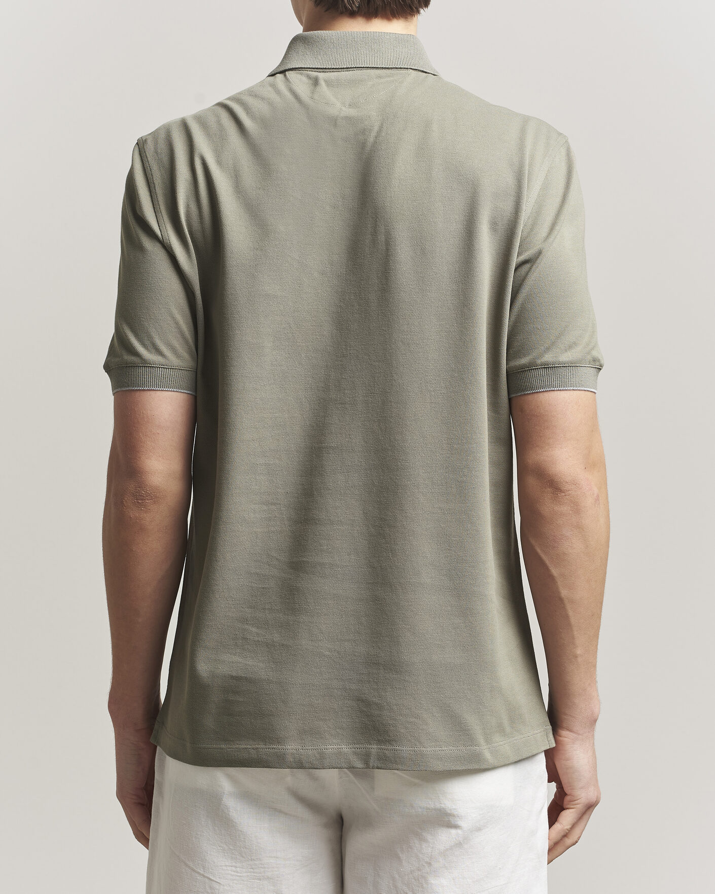 Homme | Polos | Brunello Cucinelli | Short Sleeve Logo Polo Olive