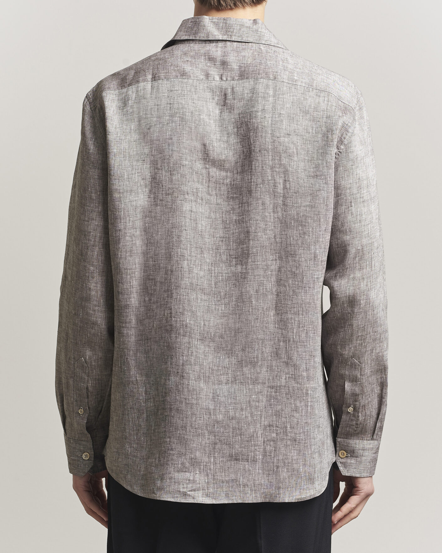 Homme | Chemises | Brunello Cucinelli | Linen Double Pocket Camp Shirt Brown