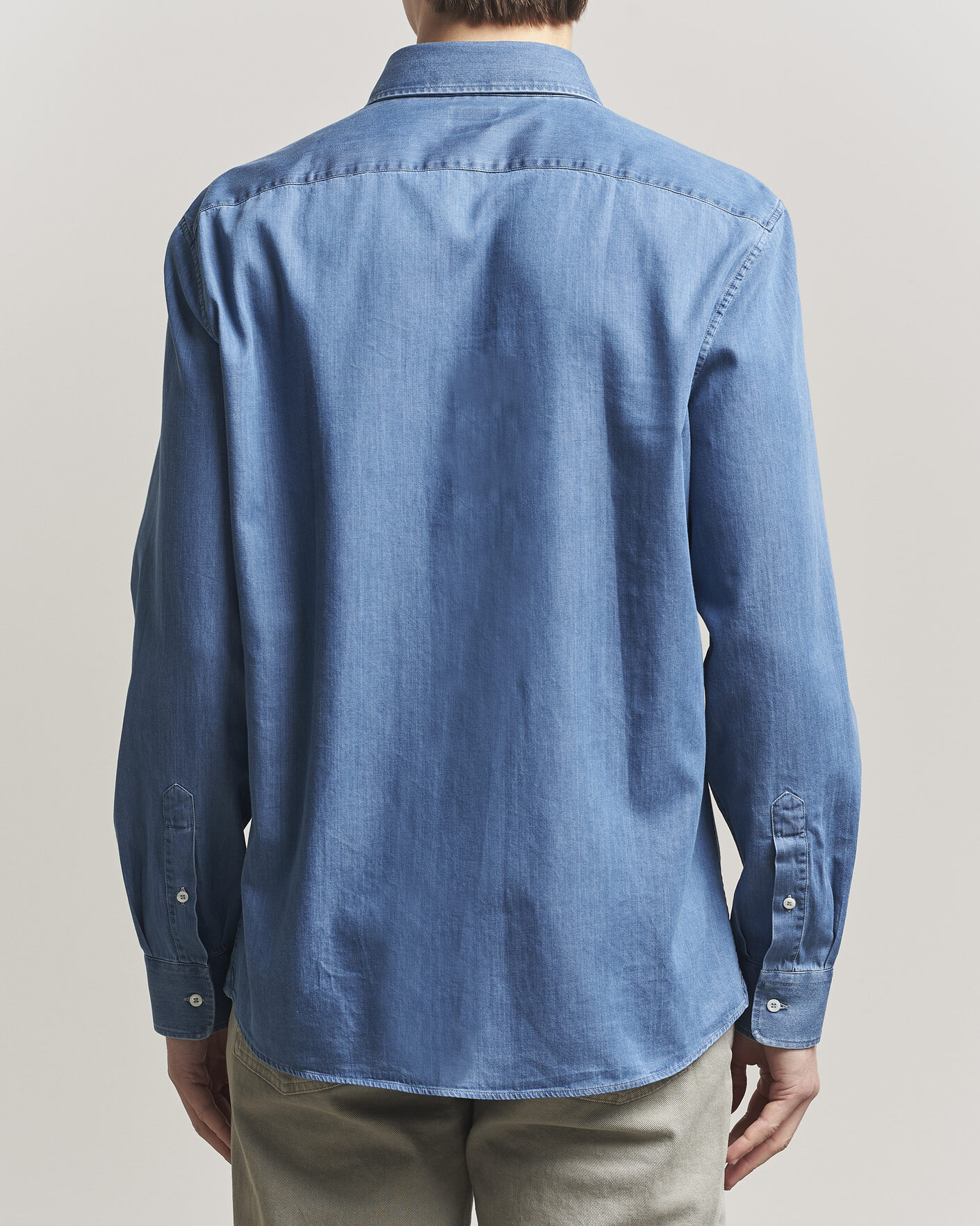 Homme | Chemises | Brunello Cucinelli | Easy Fit Denim Shirt Medium Blue Wash