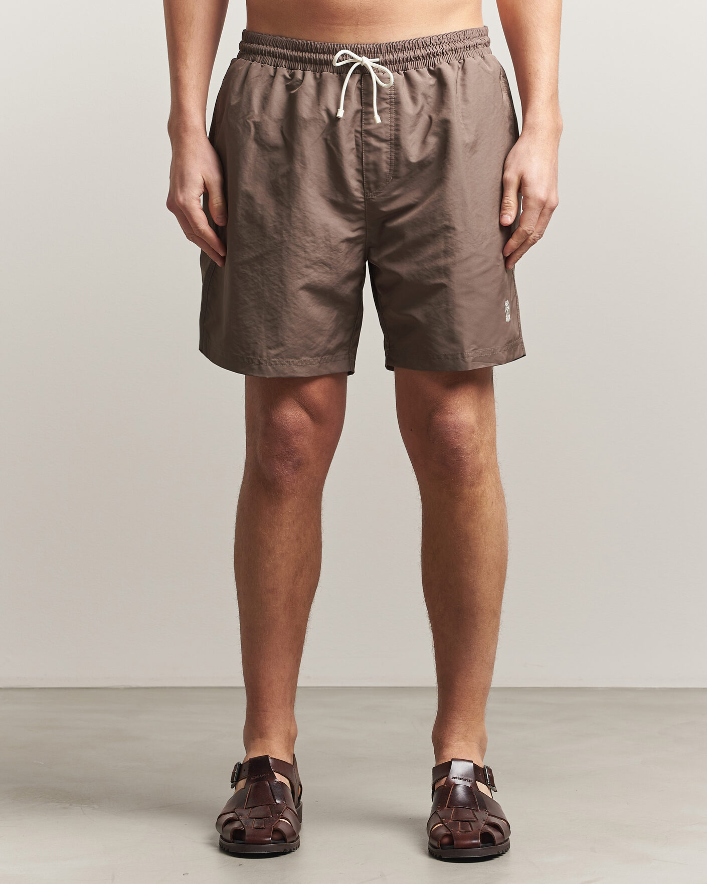 Homme | Maillots De Bain | Brunello Cucinelli | Nylon Swim Trunks Brown