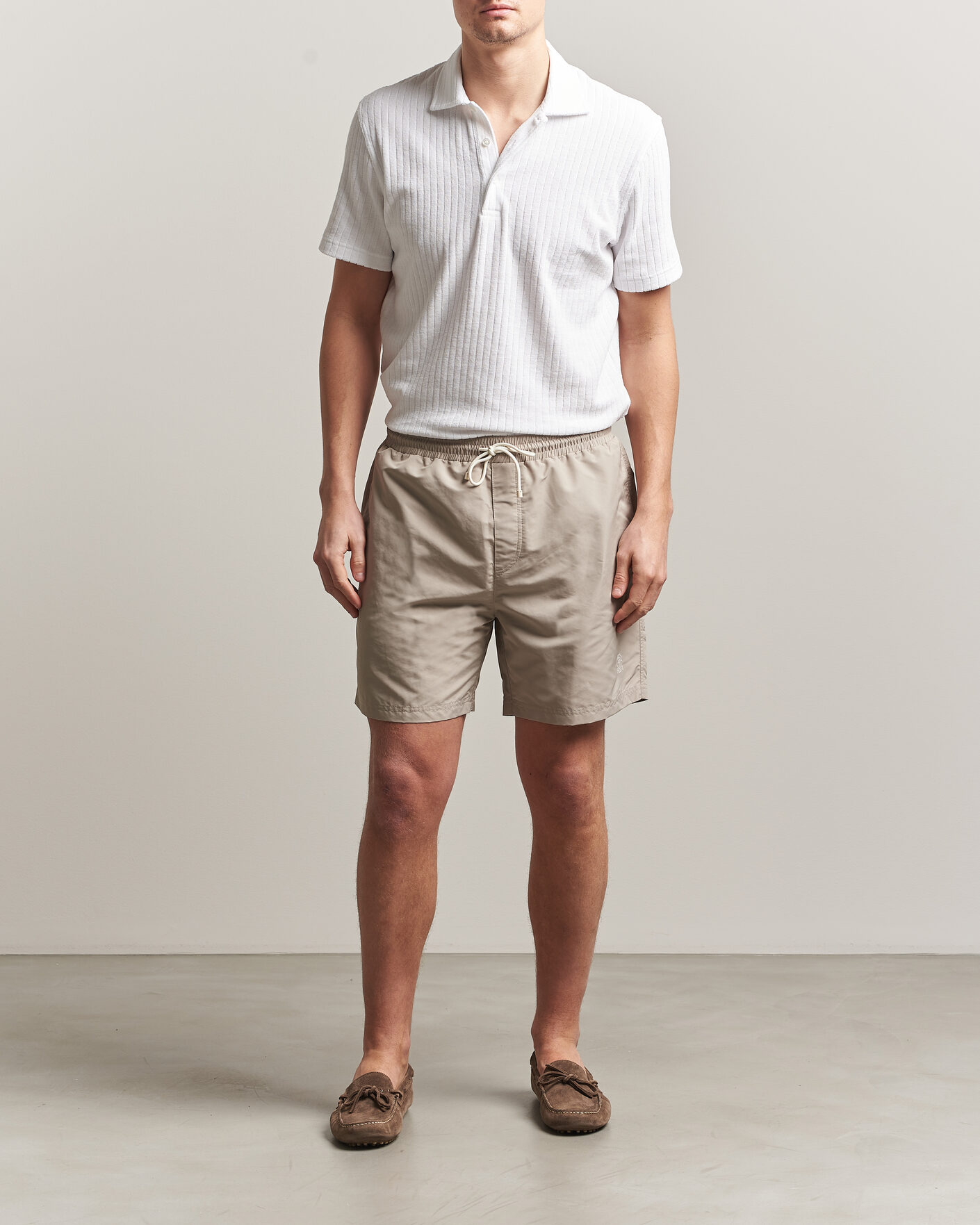 Homme | Maillots De Bain | Brunello Cucinelli | Nylon Swim Trunks Beige