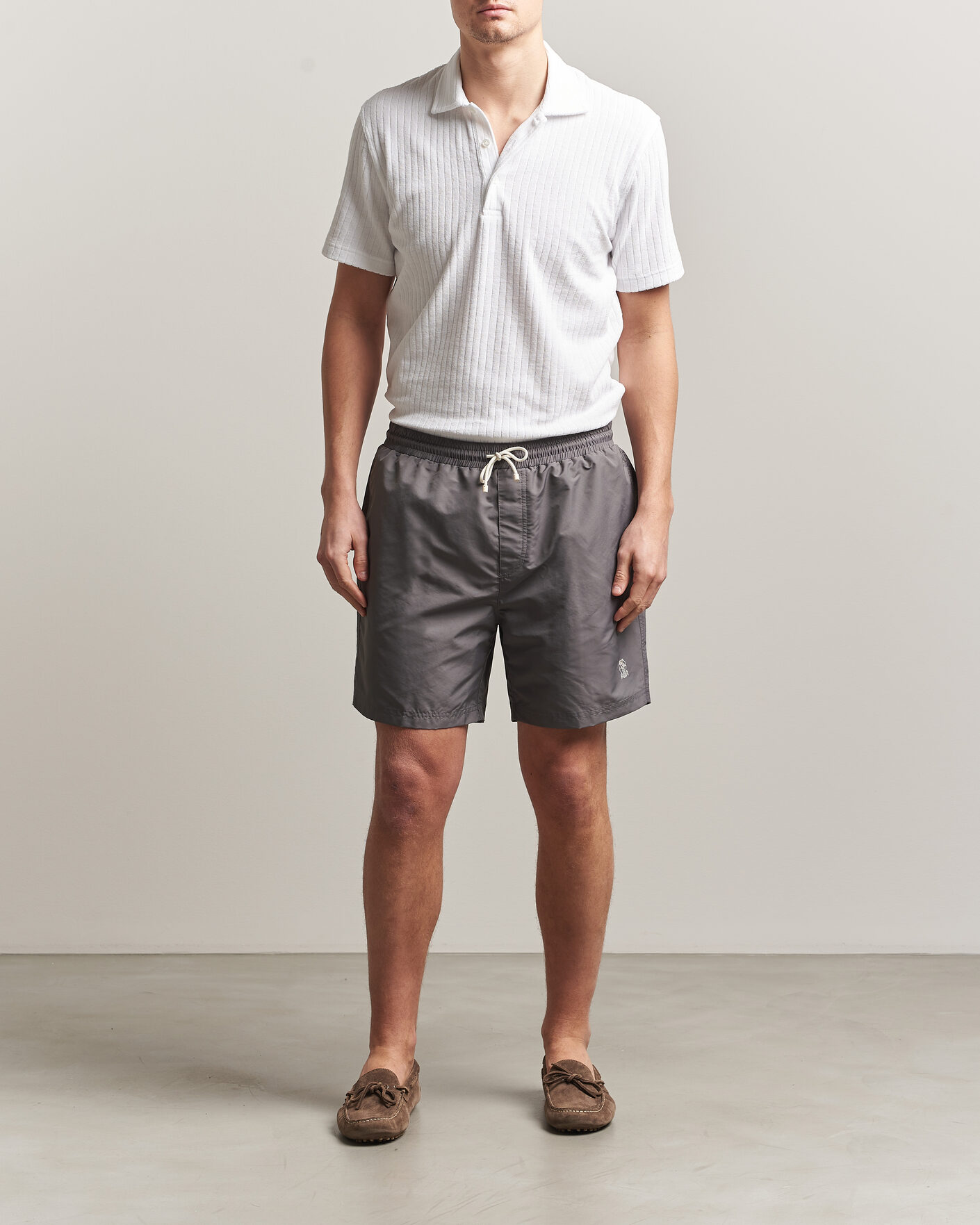 Homme | Maillots De Bain | Brunello Cucinelli | Nylon Swim Trunks Grey