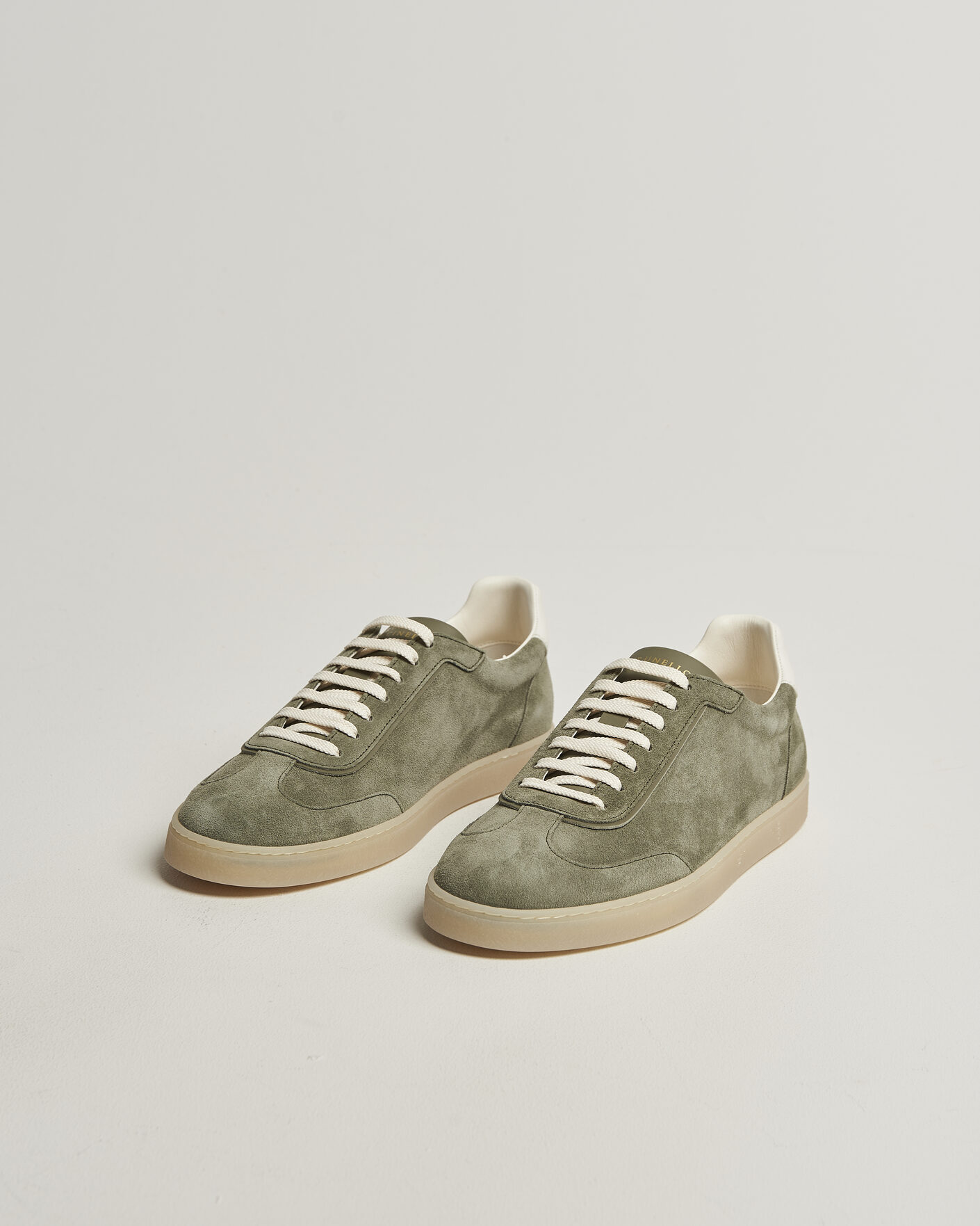Homme | Baskets | Brunello Cucinelli | Low Top Sneakers Olive Suede