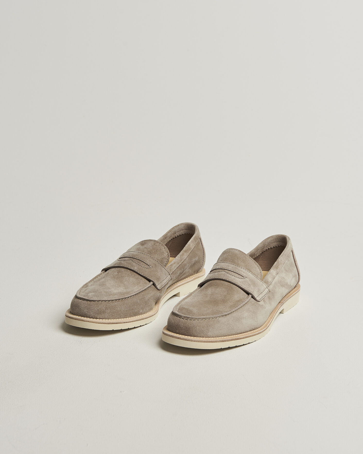 Homme | Loafers | Brunello Cucinelli | Light Penny Loafers Beige Suede