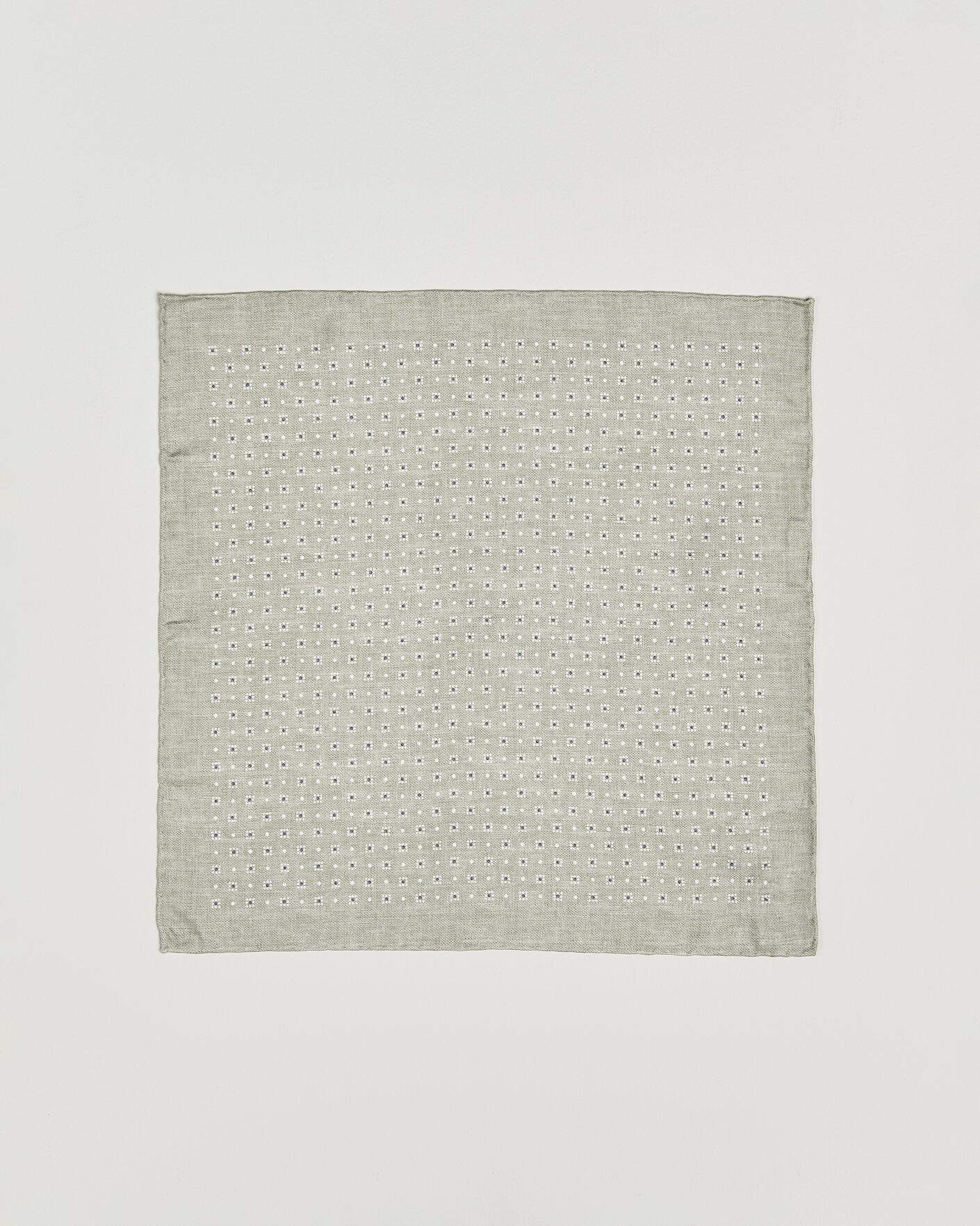 Homme | Pochettes De Costume | Brunello Cucinelli | Printed Silk Pocket Square Olive