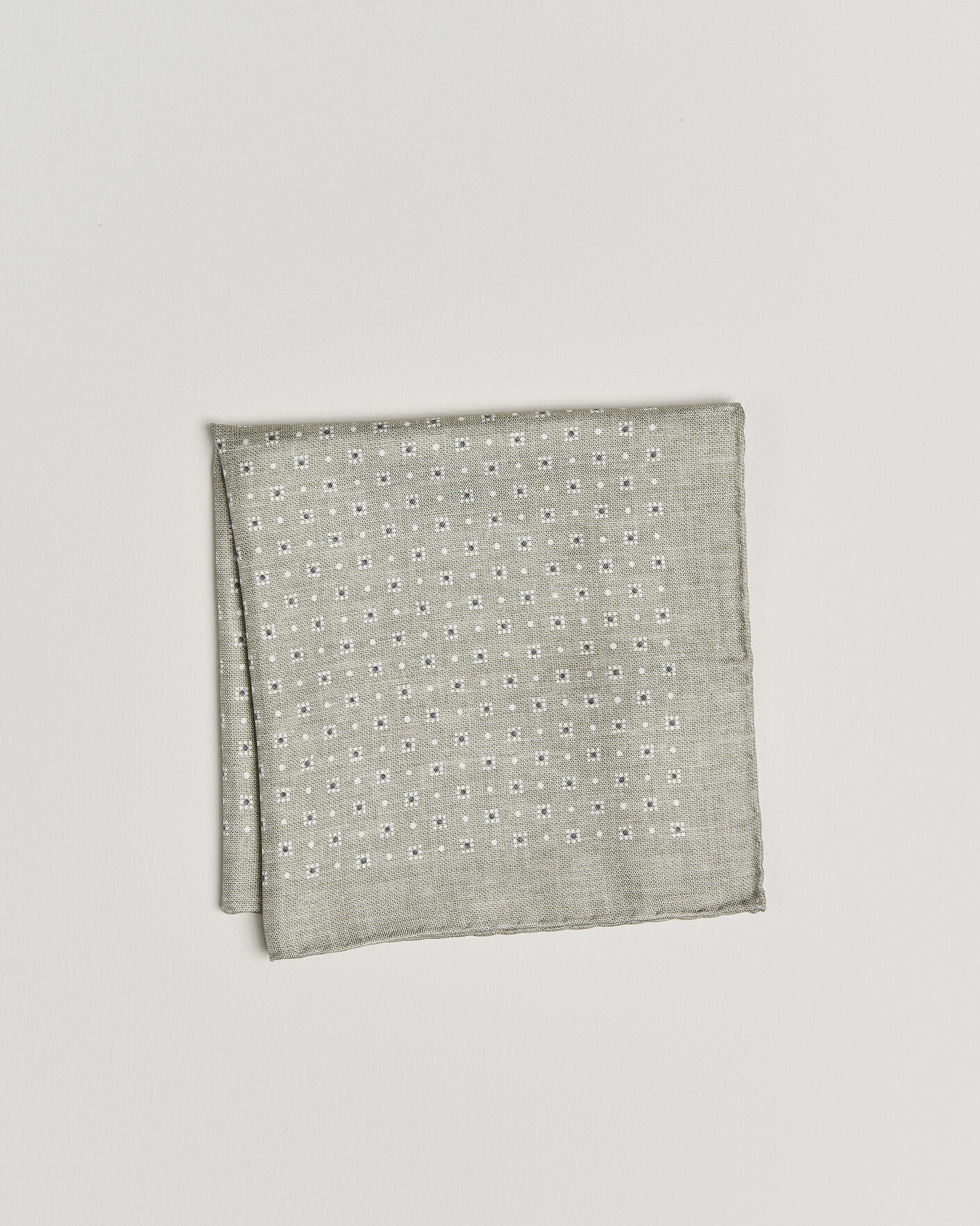 Homme | Pochettes De Costume | Brunello Cucinelli | Printed Silk Pocket Square Olive