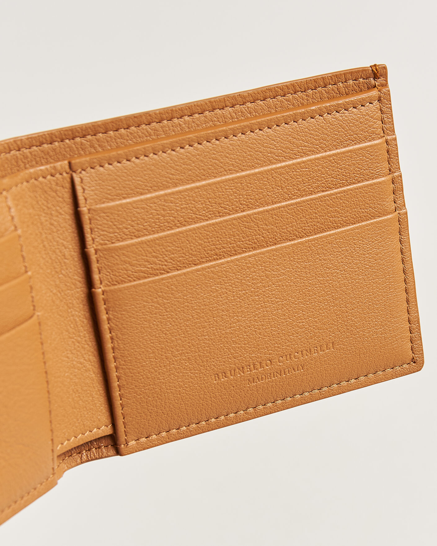 Homme | Portefeuilles | Brunello Cucinelli | Nubuck Leather Wallet Cognac