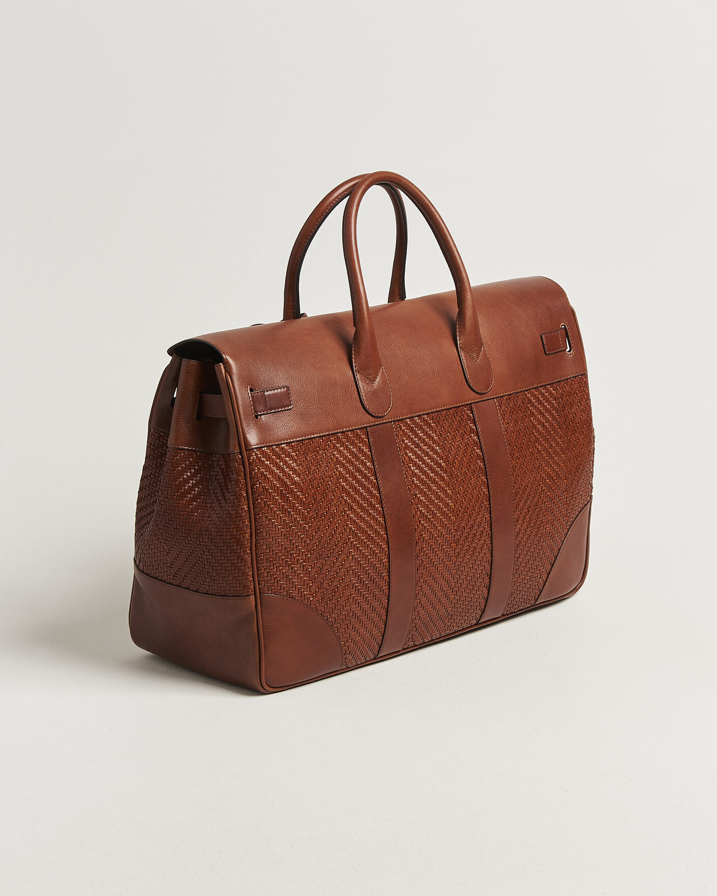 Homme | Sacs | Brunello Cucinelli | Woven Leather Duffle Bag Burnished Calf