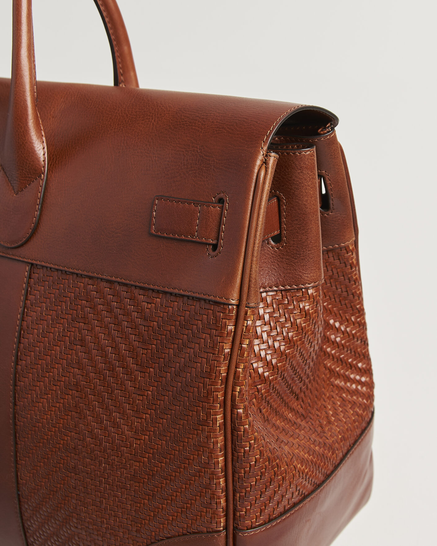 Homme | Sacs | Brunello Cucinelli | Woven Leather Duffle Bag Burnished Calf