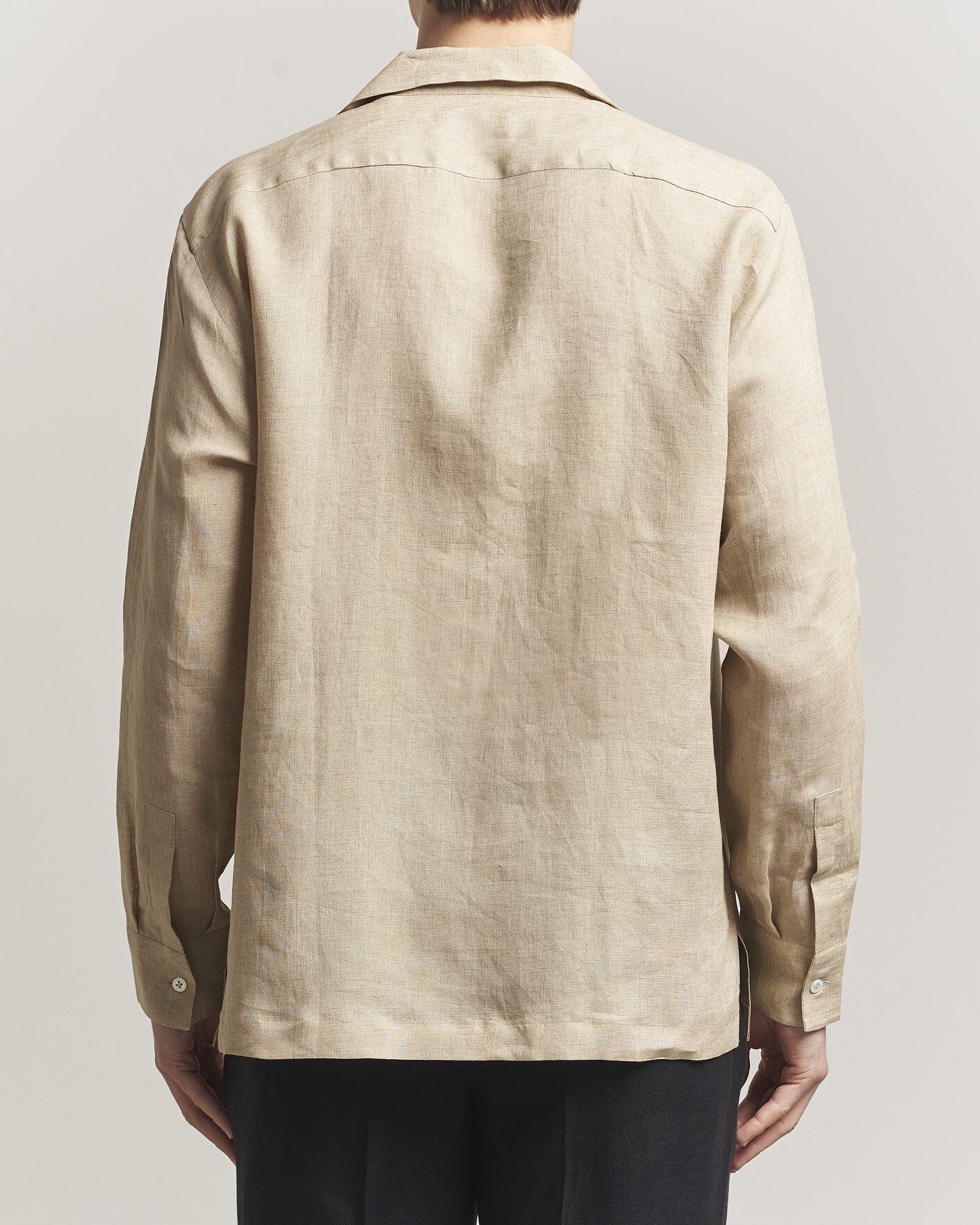 Homme | Chemises | Lardini | Paul Linen Resort Shirt Beige