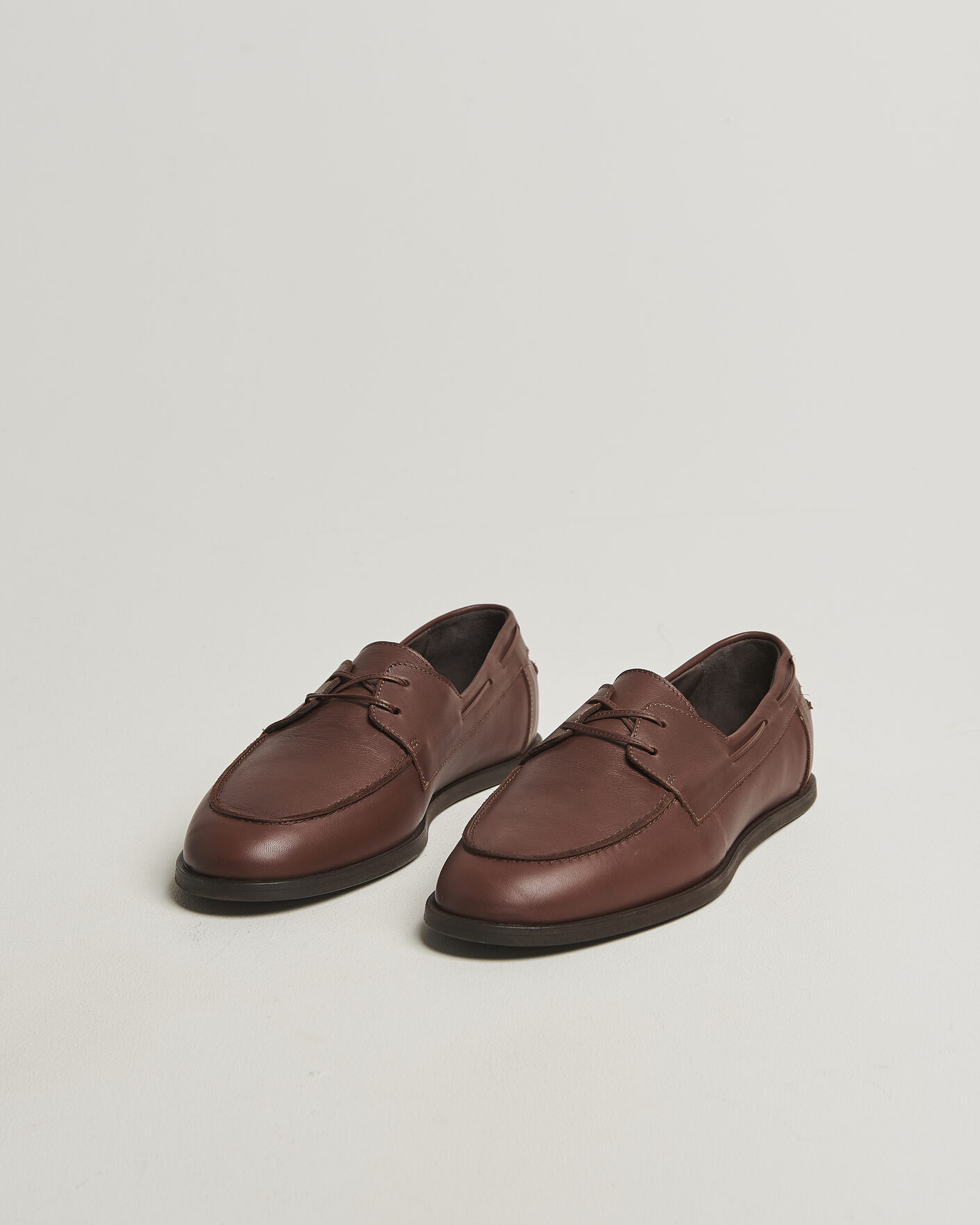 Homme | Chaussures Bateau | Lardini | Orfeo Leather Boat Shoe Brown