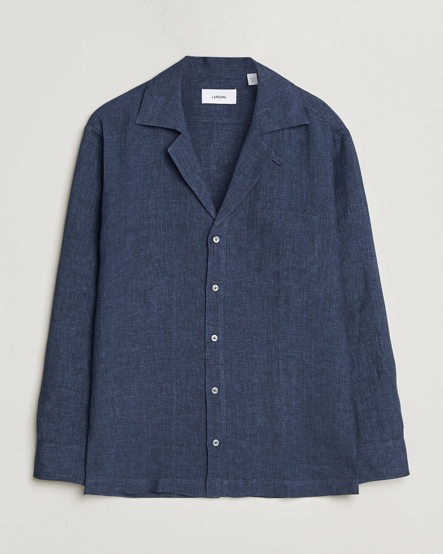 Homme | Chemises | Lardini | Paul Linen Resort Shirt Dark Blue