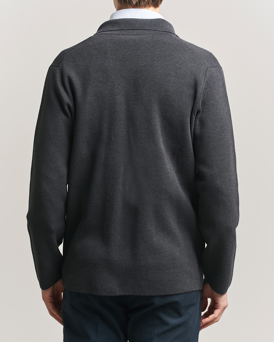 Homme | Blazers | Lardini | Knitted Cotton Blazer Grey