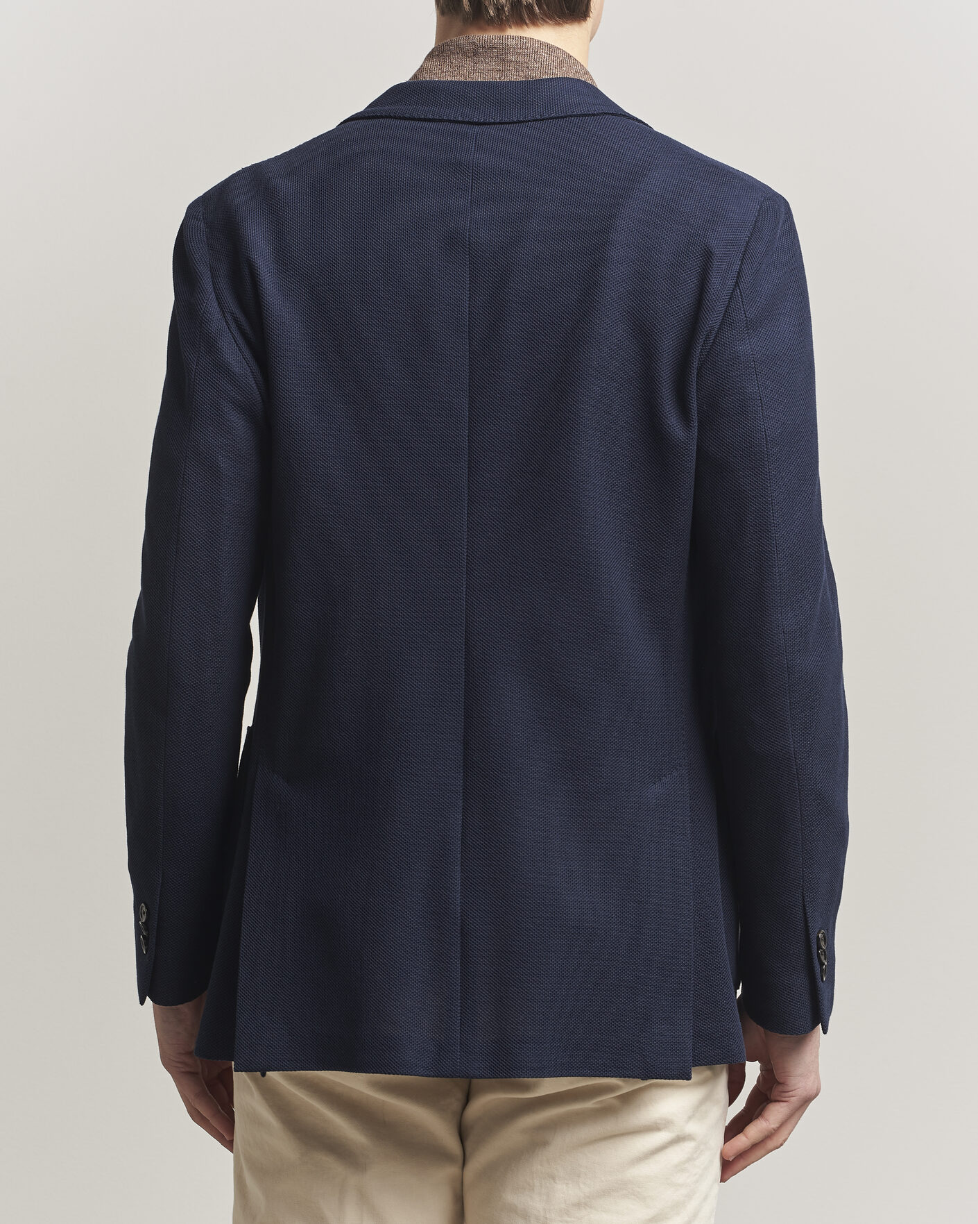 Homme | Blazers | Lardini | Loro Piana Jersey Piquet Cotton Blazer Navy