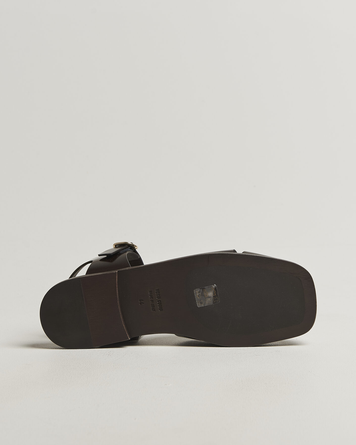 Homme | Sandales Et Mules | Lardini | Marcel Leather Sandal Dark Brown