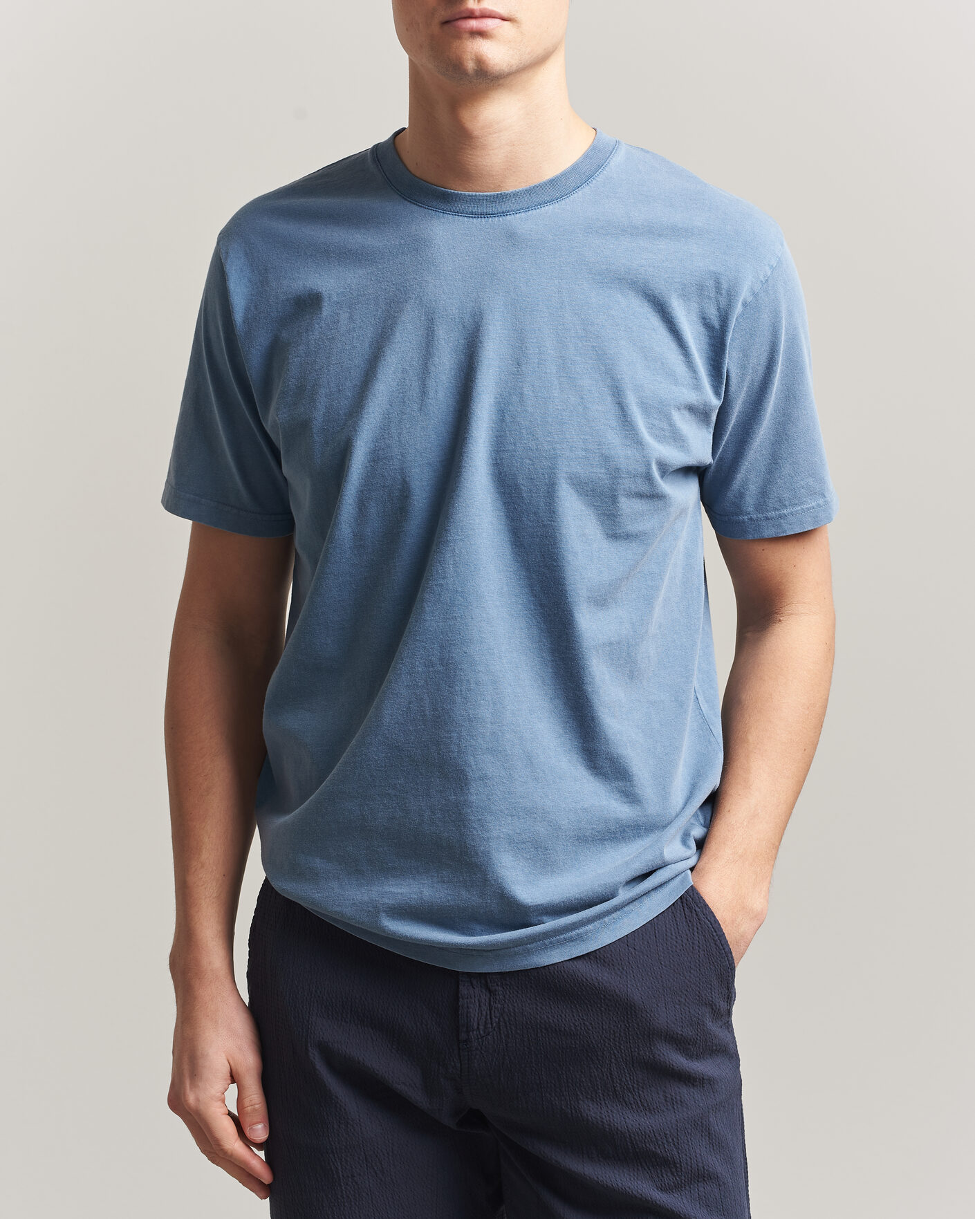Homme | T-shirts | Colorful Standard | Classic Organic T-Shirt Faded Indigo